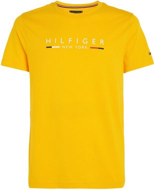 Tommy Hilfiger T-Shirt HILFIGER NEW YORK TEE mit Logoschriftzug auf der Brust