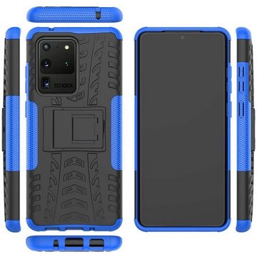 CoolGadget Handyhülle Outdoor Case Hybrid Cover für Samsung Galaxy S20 Ultra 6,9 Zoll, Schutzhülle extrem robust Handy Case für Samsung S20 Ultra Hülle