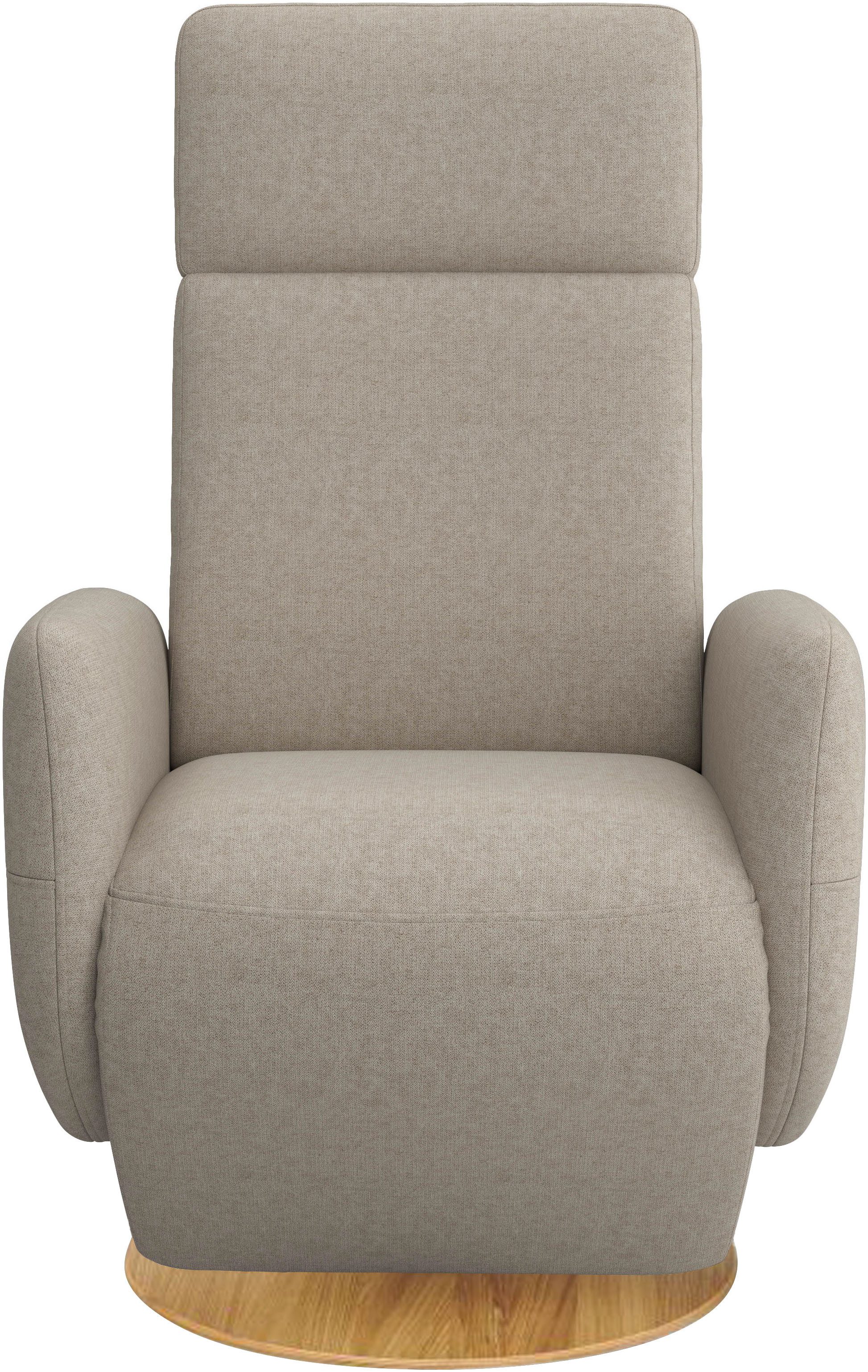 Home affaire TV-Sessel Rochelle, inkl. Kopfteilverstellung & 360° Drehfunktion (1-St), TV-Sessel mit Drehfunktion 360 Grad