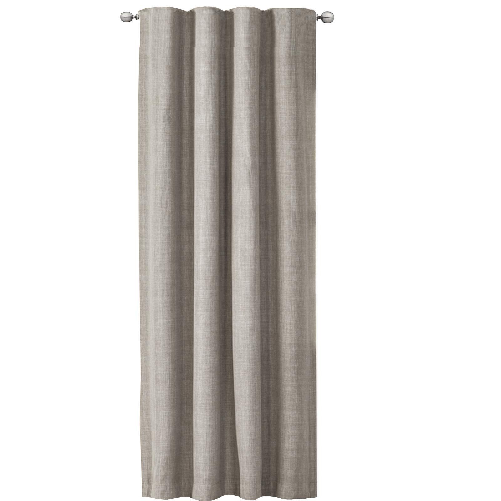 Verdunkelungsvorhang JEMIDI Gardine Leinenoptik mit Kräuselband 140x245 cm