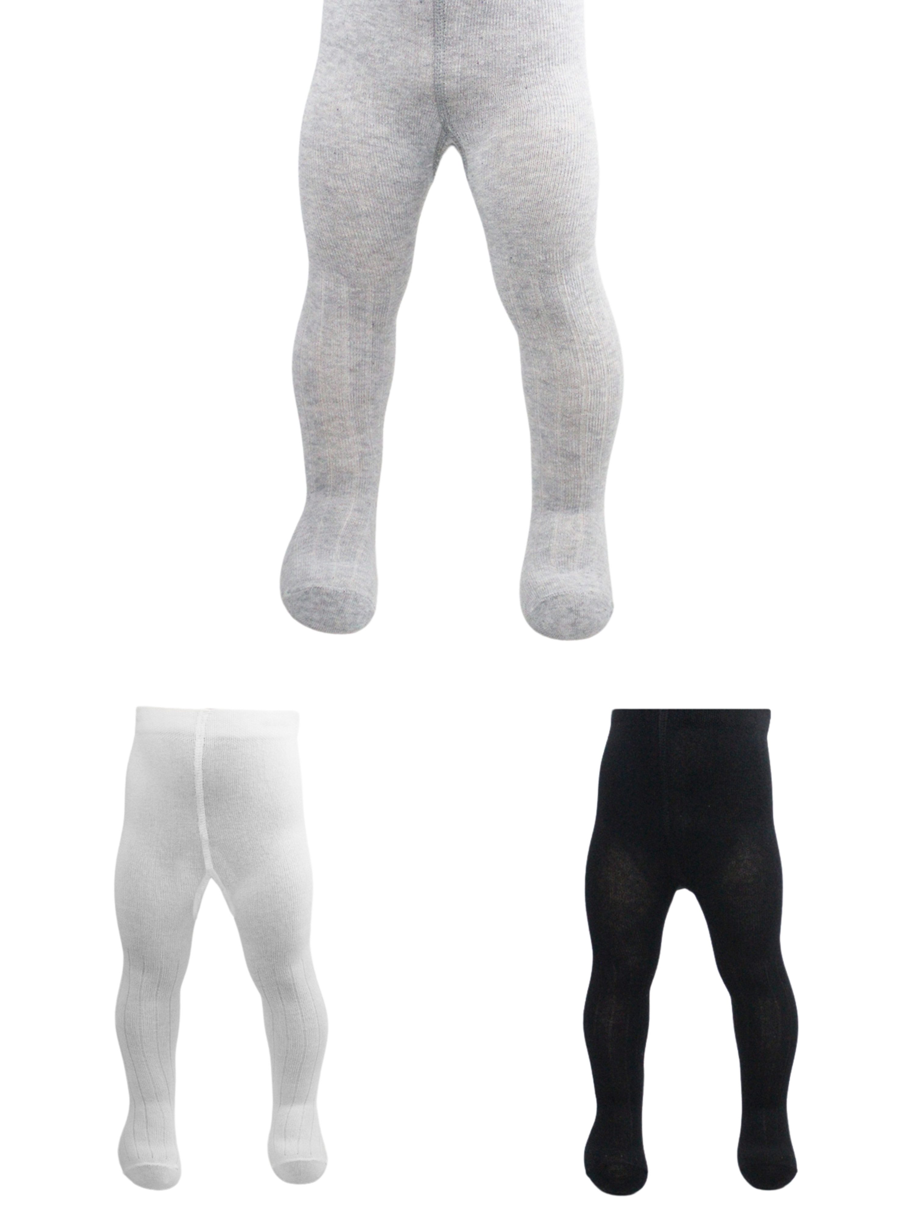 bistyle Strumpfhose für Neugeborene Jungen Mädchen Unisex Babystrumpfhosen 3er Pack (Set 3 St. 3er-Pack) GOTS-zertifiziert, Bio-Baumwolle, bis 3 Jahre