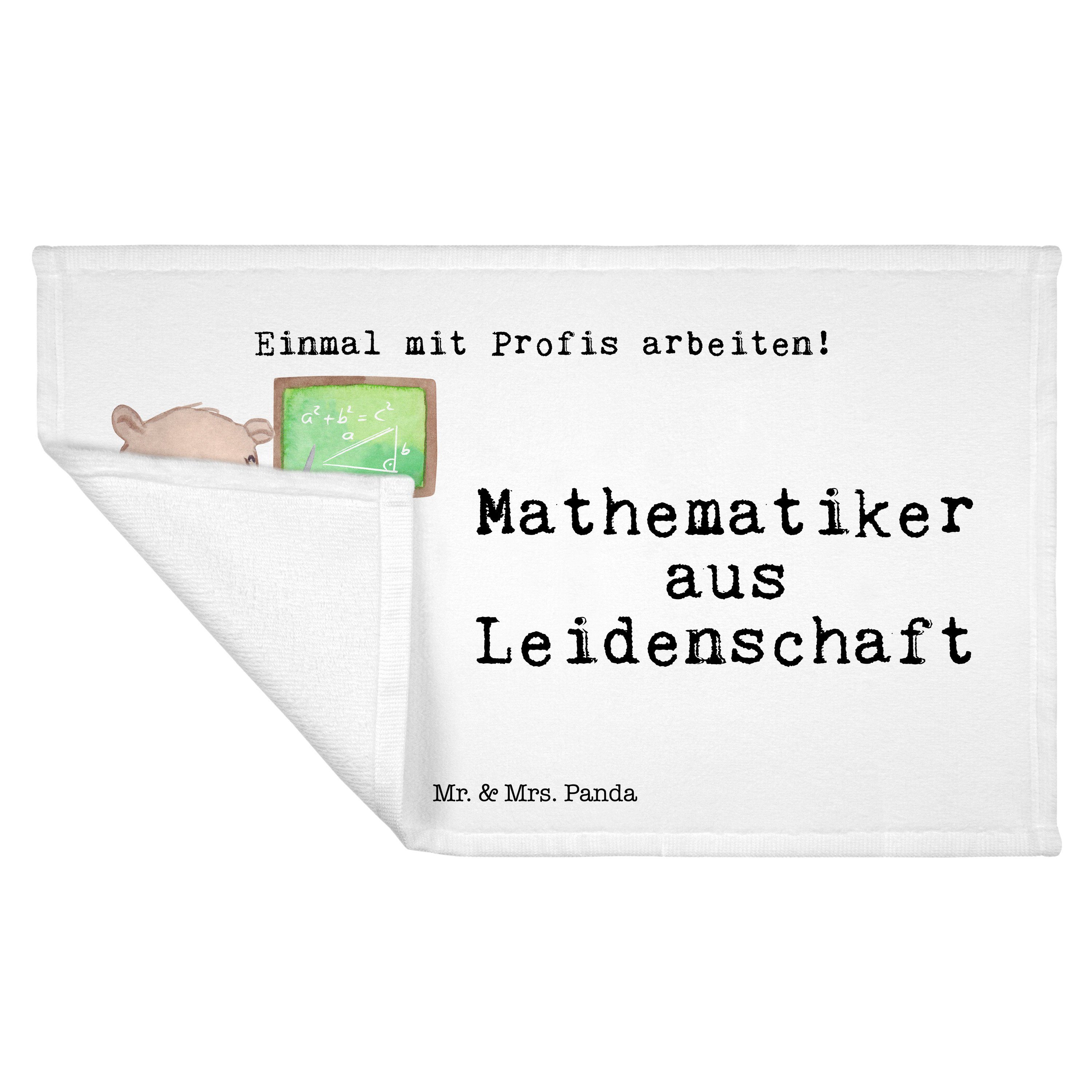 - Geschenk, (1-St) Mathematiker Weiß & Leidenschaft Handtuch aus Student Mrs. Panda Mathe, - Danke, Mr.