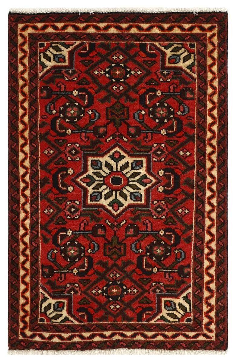Orientteppich Trading, 64x99 Perserteppich, Handgeknüpfter Höhe: mm Hosseinabad Orientteppich / Nain rechteckig, 12