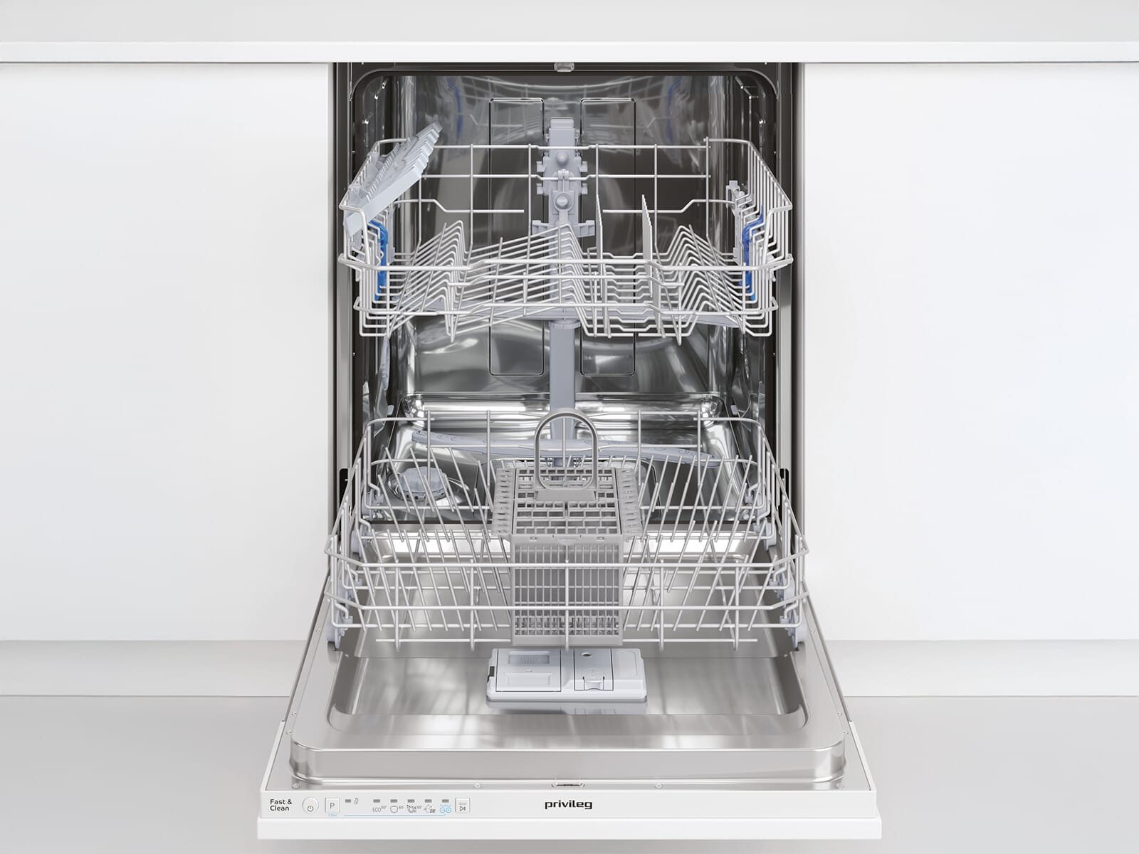 Privileg vollintegrierbarer Geschirrspüler PVK IDN, 12.0 l, 14 Maßgedecke, Energiesparfunktion ECO