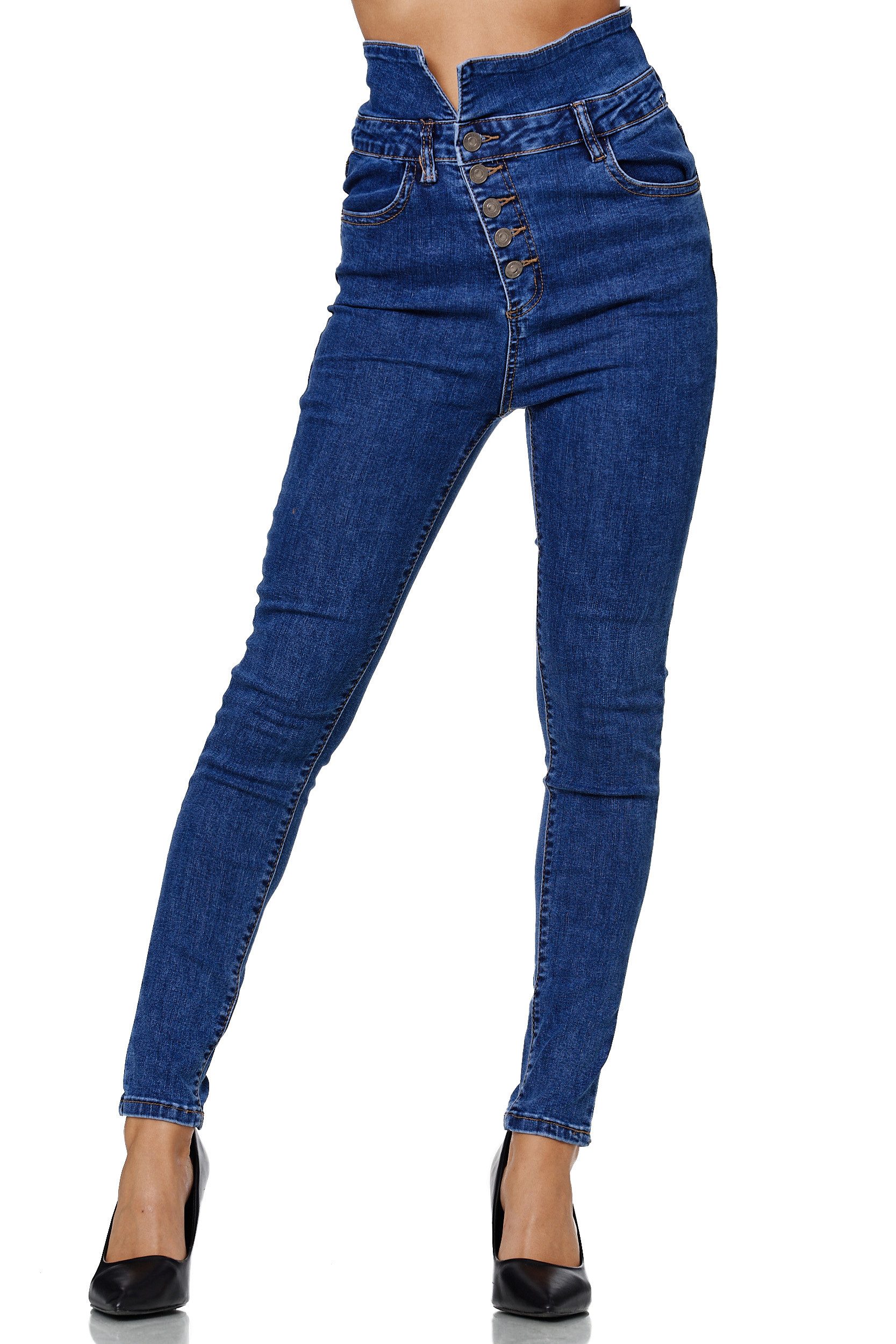 Elara Straight-Jeans Stretchhose