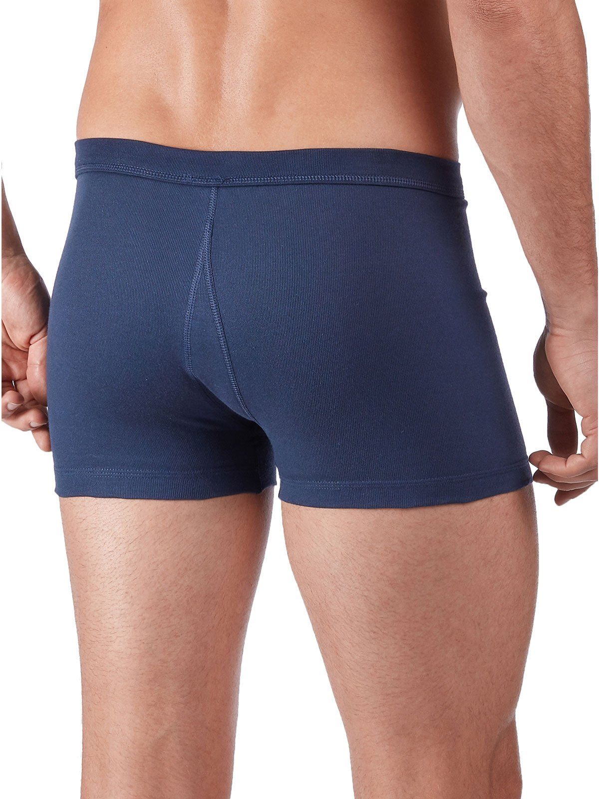 HUBER Retro Pants Herren Pant kurz mit Eingriff Cotton Fine Rib (Stück, 1-St) mit eingriff