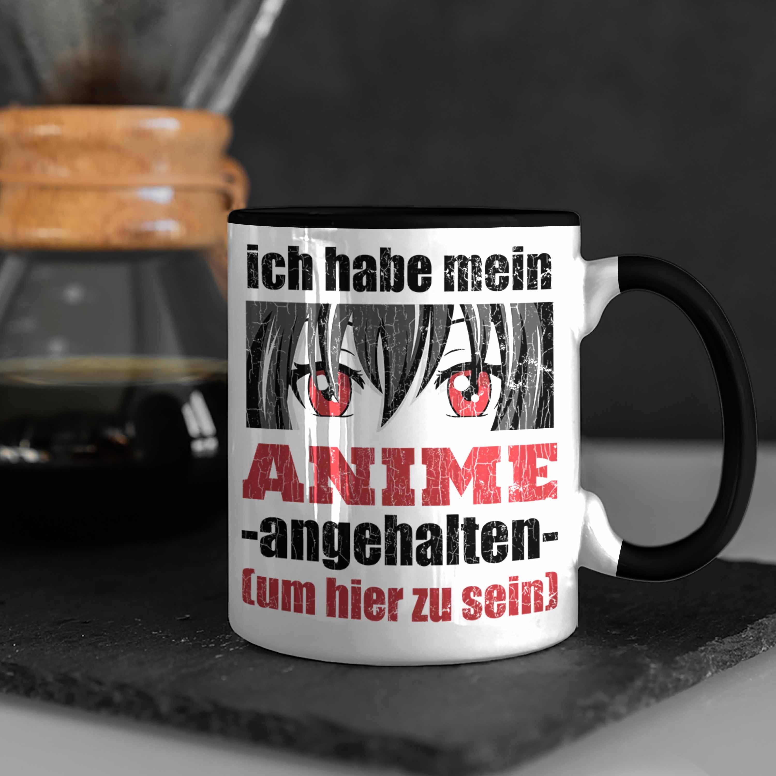 Tasse Geschenk Anme Trendation Trendation Deko Spruch Geschenke Schwarz - Spruch Anime Kaffeetasse Fan Sprüche Tasse