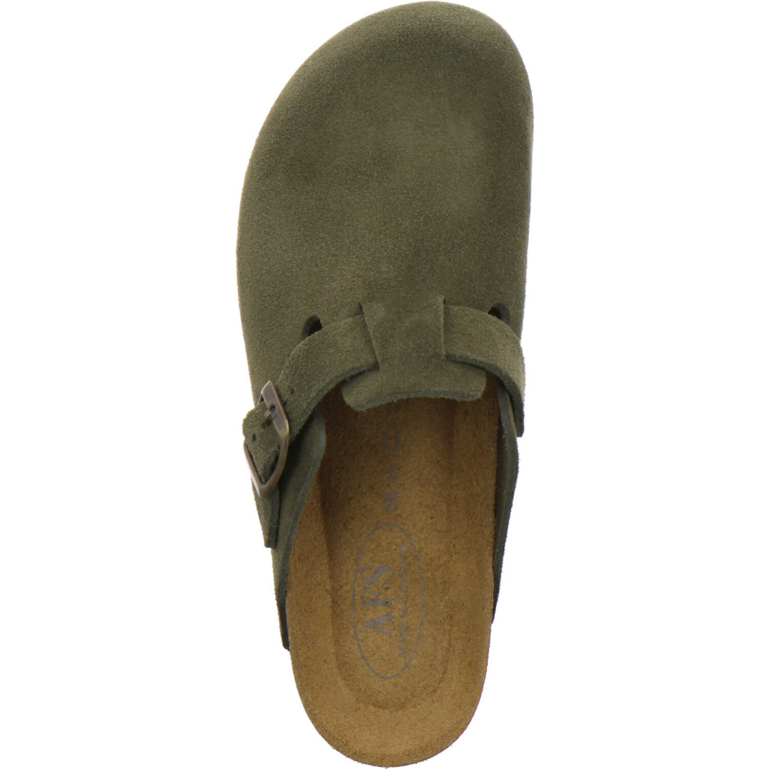 AFS-Schuhe 290088 Clogs Pantolette für Damen aus Leder mit Fußbett, Hausschuhe Made in Germany