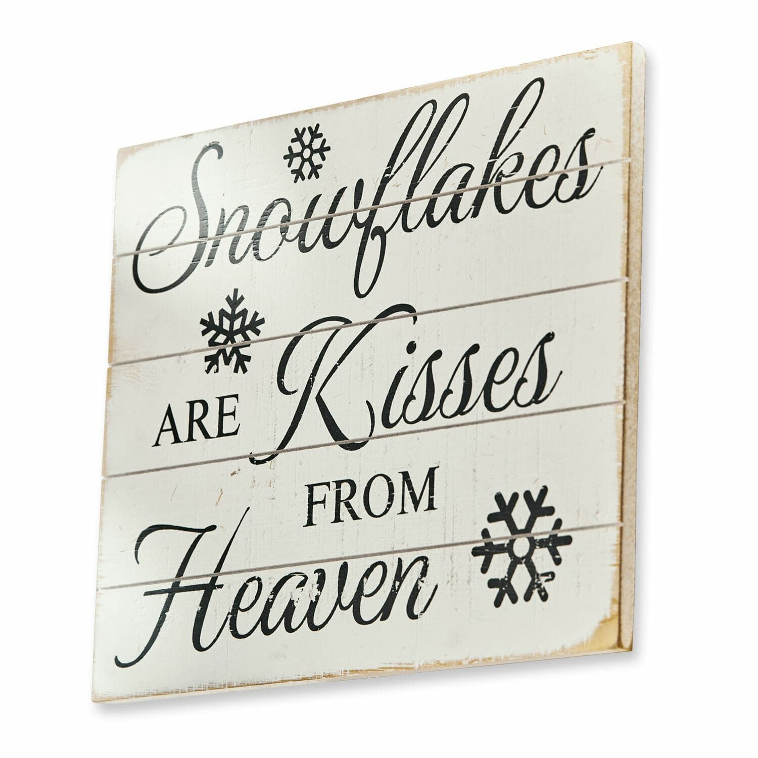 Mirabeau Memoboard Dekoboard Snowflakes weiß/braun, Dekoboard ohne Deko