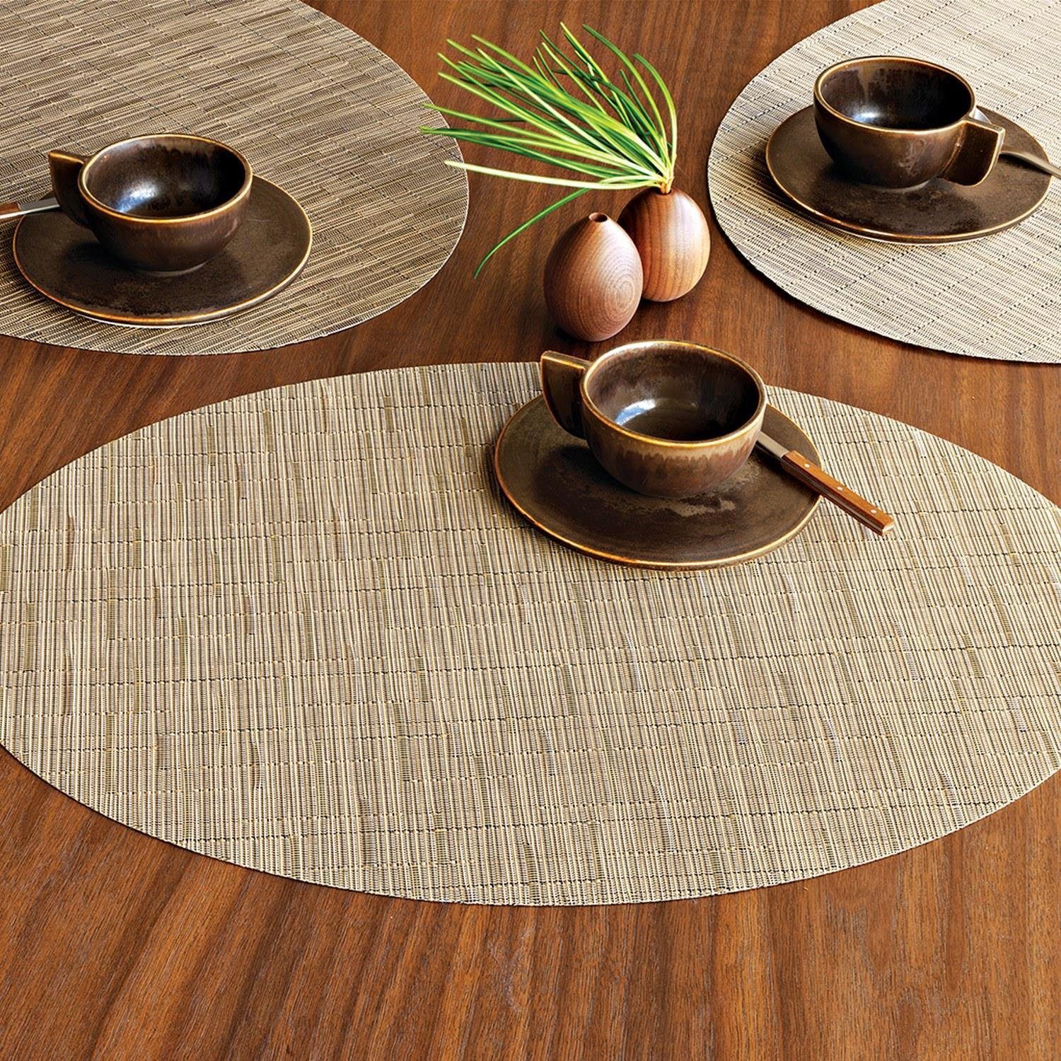 Chilewich Platzset Bamboo Oval Camel, (1-St)
