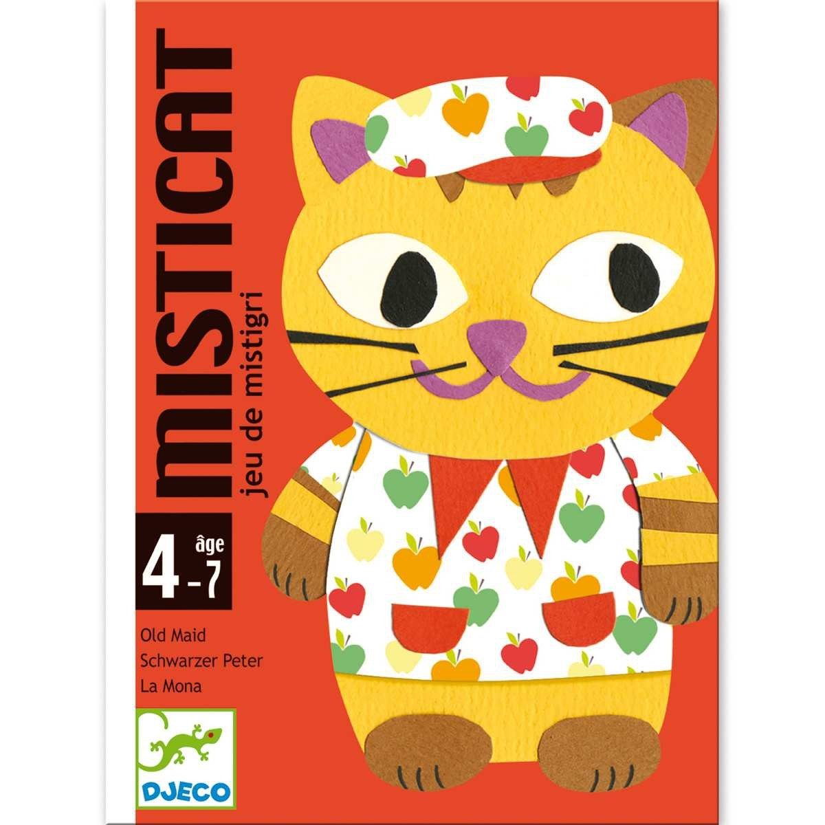 DJECO Spiel Misticat Kartenspiel für Kinder ab 4 Jahren Pärchenspiel Silhouetten