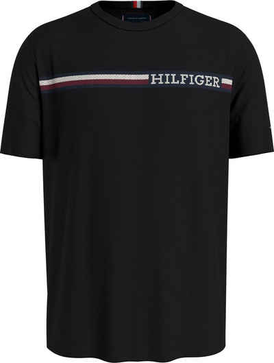 Tommy Hilfiger T-Shirt MONOTYPE CHEST STRIPE TEE mit Markenlogo