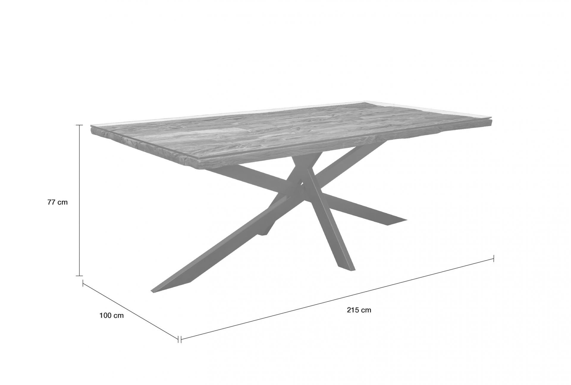 dasmöbelwerk Esstisch Esstisch 215x100 cm Akazienholz günstig online kaufen