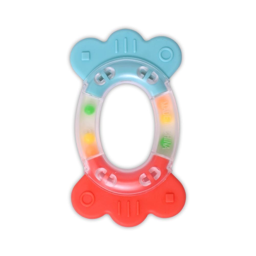 Baby Care Beißring Beißring Candy Babyrassel, Greifling, genoppter Griff, ab Geburt
