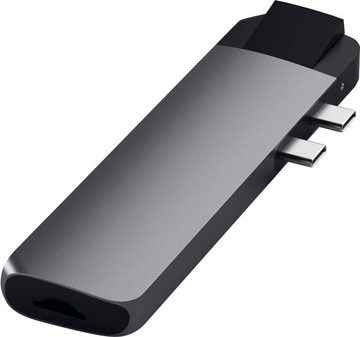 Satechi Type-C Pro Hub 4K HDMI mit Ethernet Adapter zu HDMI, MicroSD-Card, RJ-45 (Ethernet), Thunderbolt, USB 3.0, USB Typ C