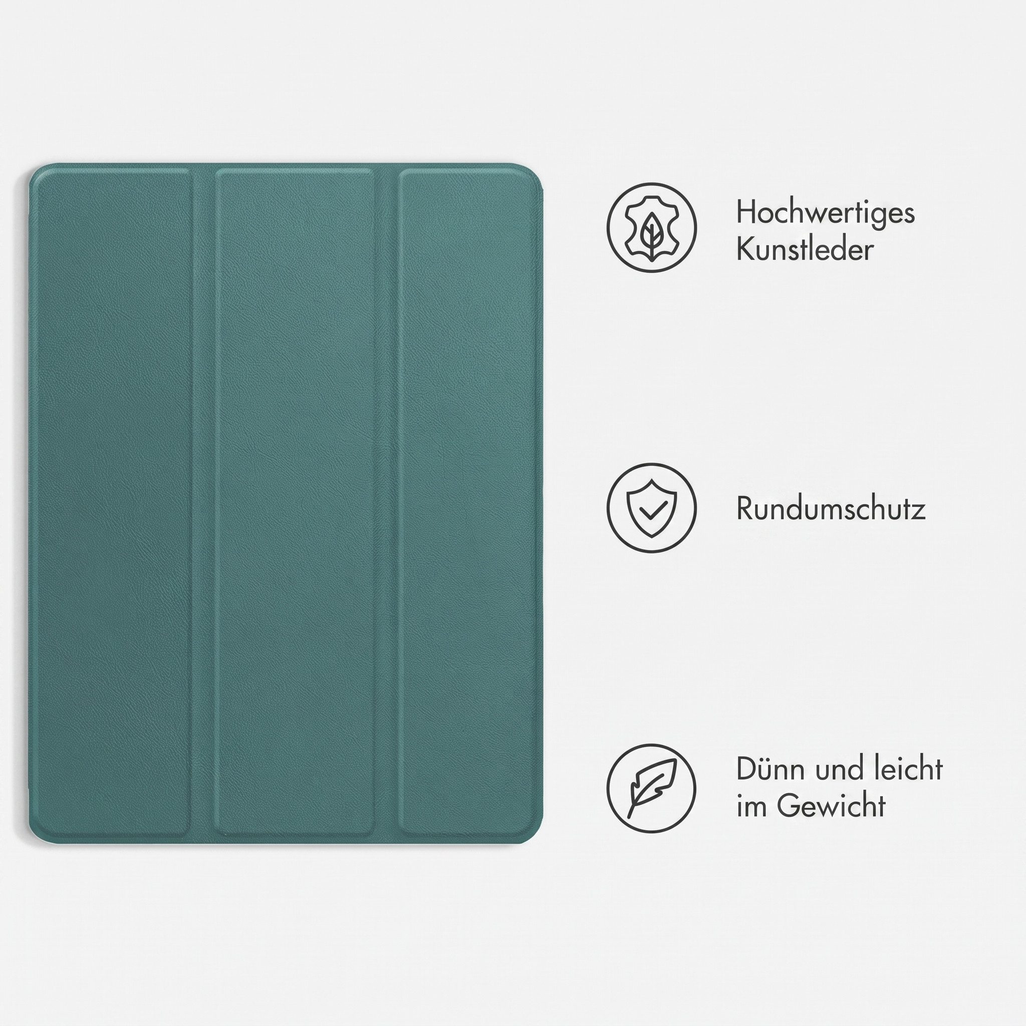 imoshion Tablet-Mappe imoshion Trifold Klapphülle Huawei Matepad 11.5 (2025) - Dunkelgrün – Bild 4 von 5