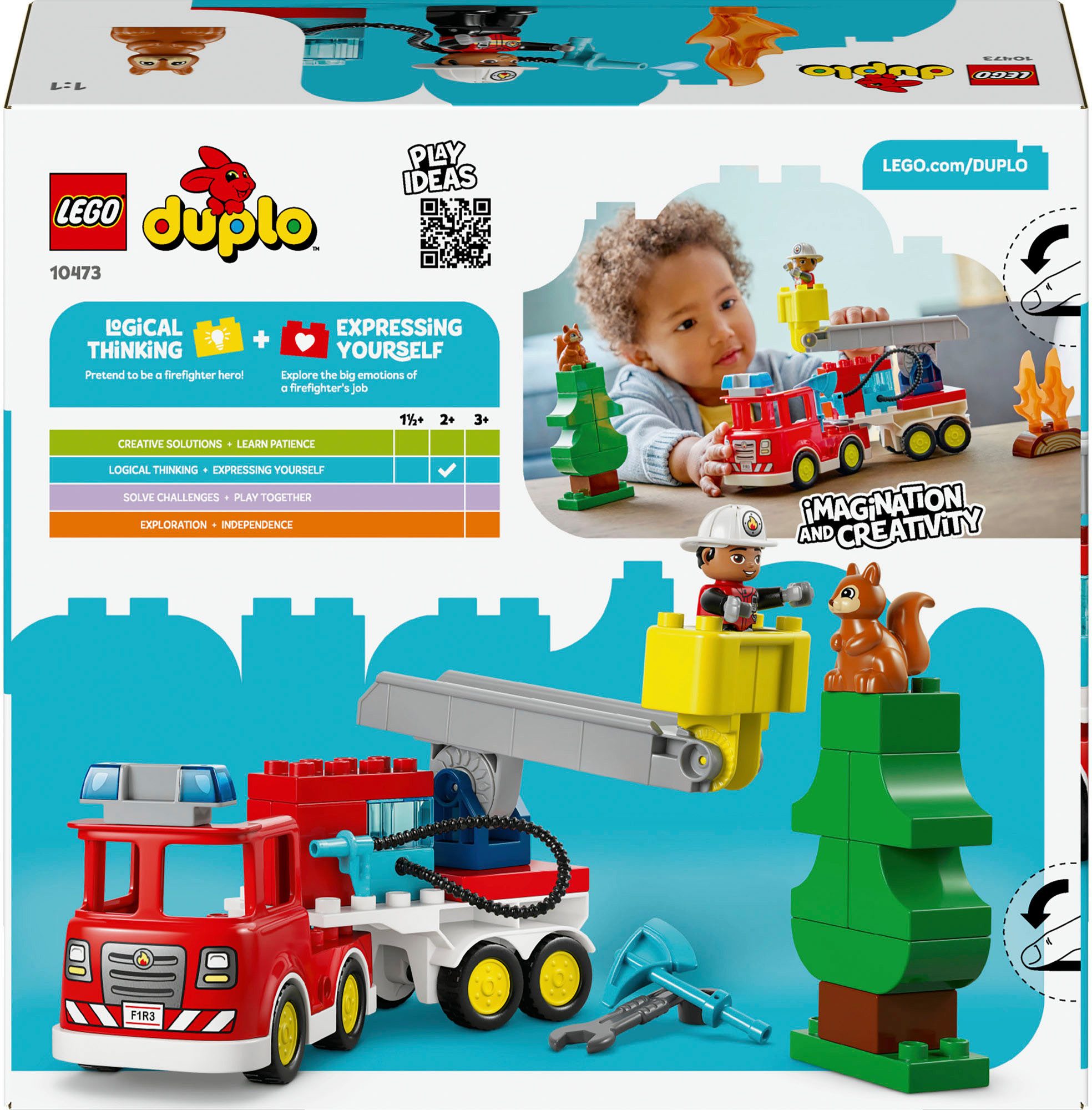 LEGO® Löschauto mit Schlauch und Feuerwehrmann (10473), LEGO DUPLO Town Kon günstig online kaufen