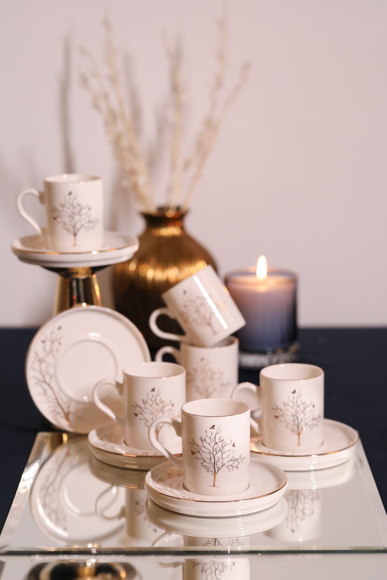 Hermia Concept Espressotasse Becher, 12-tlg., Porzellan, 12-teiliges Set