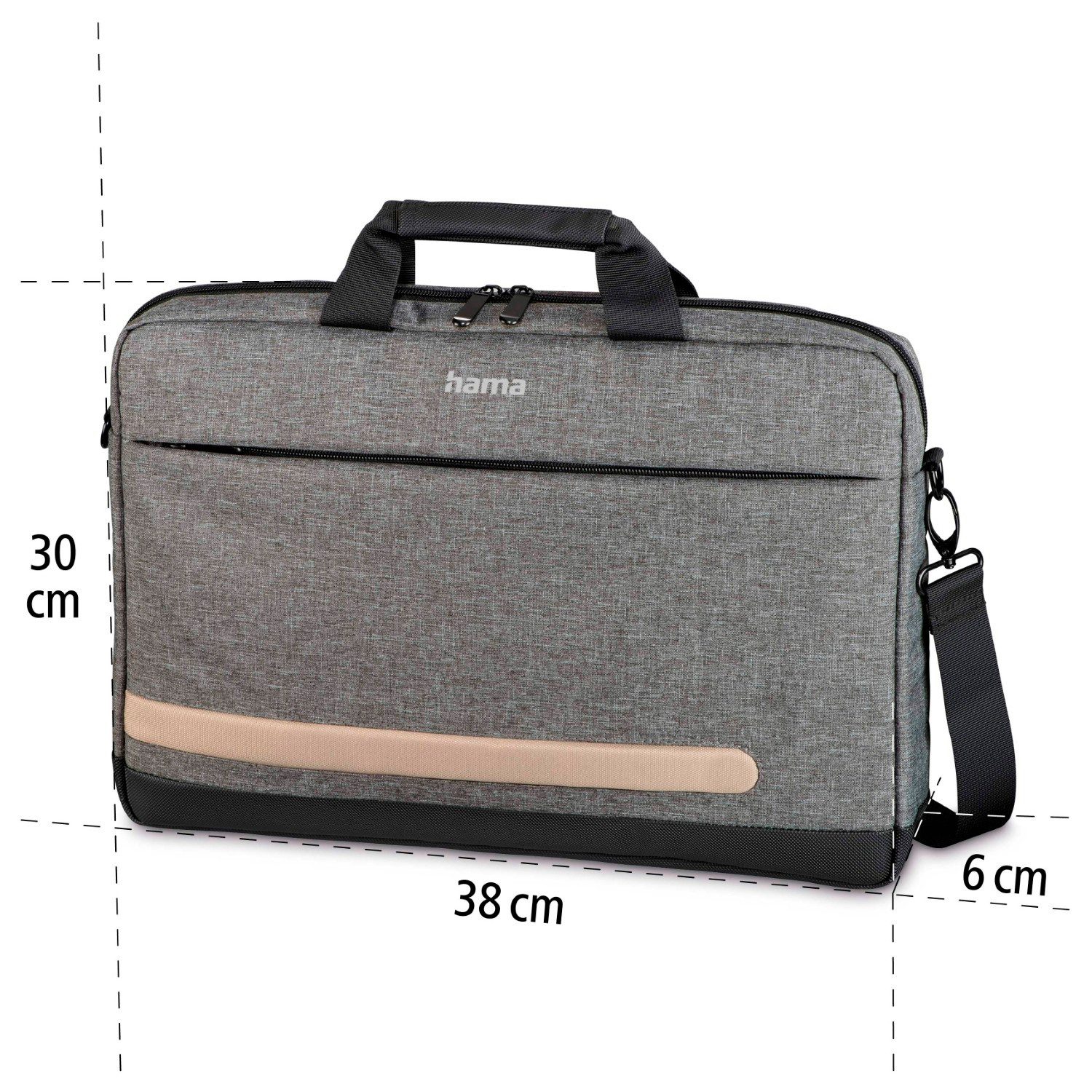 Hama Laptoptasche Notebook-Tasche Schutz-Hülle 13,3" bis 14,5" Terra (Notebook-Tasche), Cover Laptop-Case für 13" 13,3" 13,5" 14" 14,1" 14,2" 14,5" Zoll