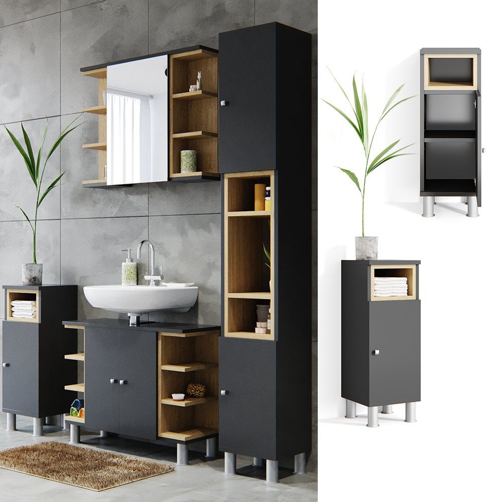 Vicco Midischrank Aquis, Anthrazit/Sonoma, 30 x günstig online kaufen