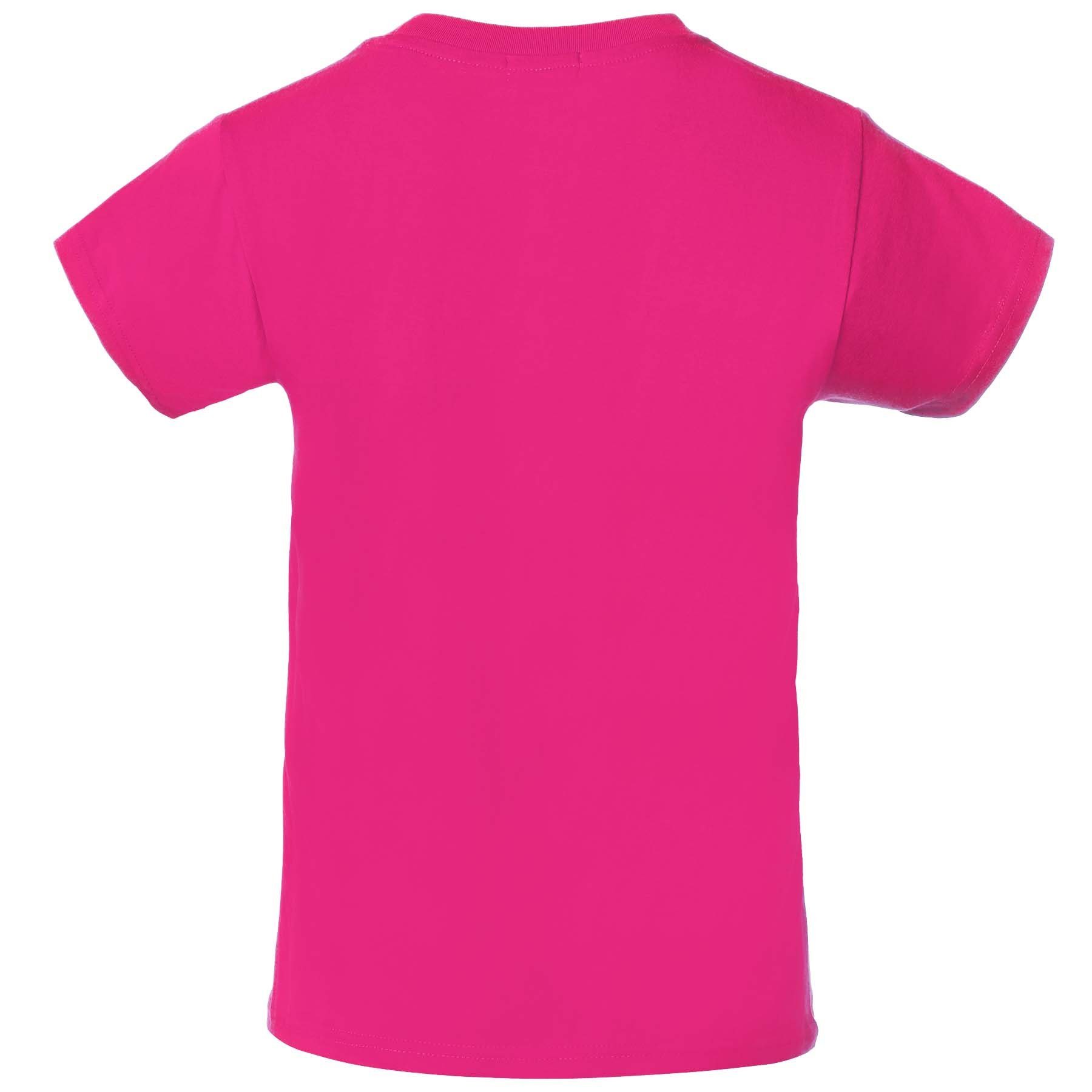 dressforfun T-Shirt Kurzarmtop, Für viele Outfits & Auftritte, Rundhals mit (Freizeitoberteil, Konfektionsgröße XL in pink) Einfarbiges T-Shirt für Frauen, Fest – Bild 5 von 5