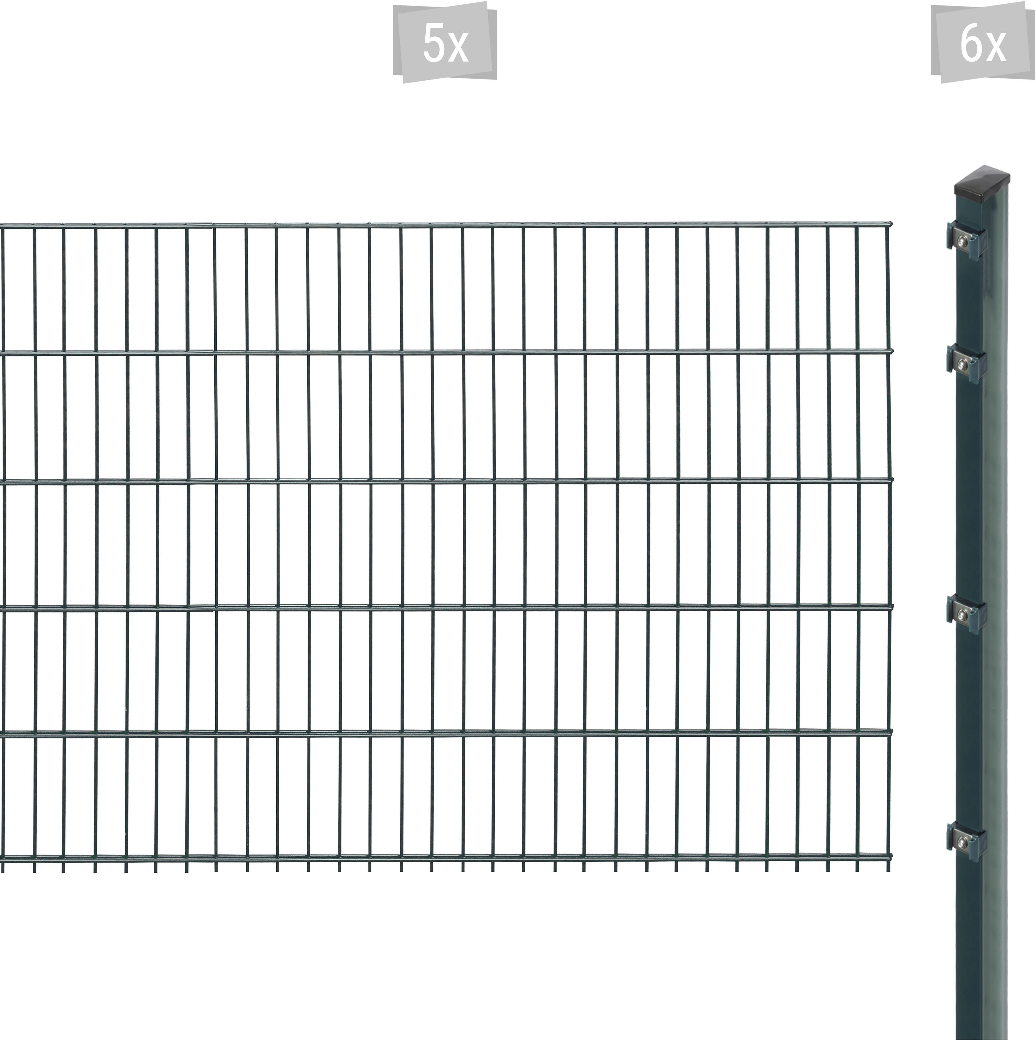 Arvotec Doppelstabmattenzaun EXCLUSIVE 103 zum Einbetonieren, (Set, 11-St), Zaunhöhe 103 cm, Zaunlänge 2 - 60 m