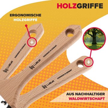 Lubur Flachpinsel, (Set, 3 St., Pinselgrößen: 25mm,35mm,50mm), Made in Germany - Malerpinsel, Flachpinsel inkl. Aufbewahrungsbox