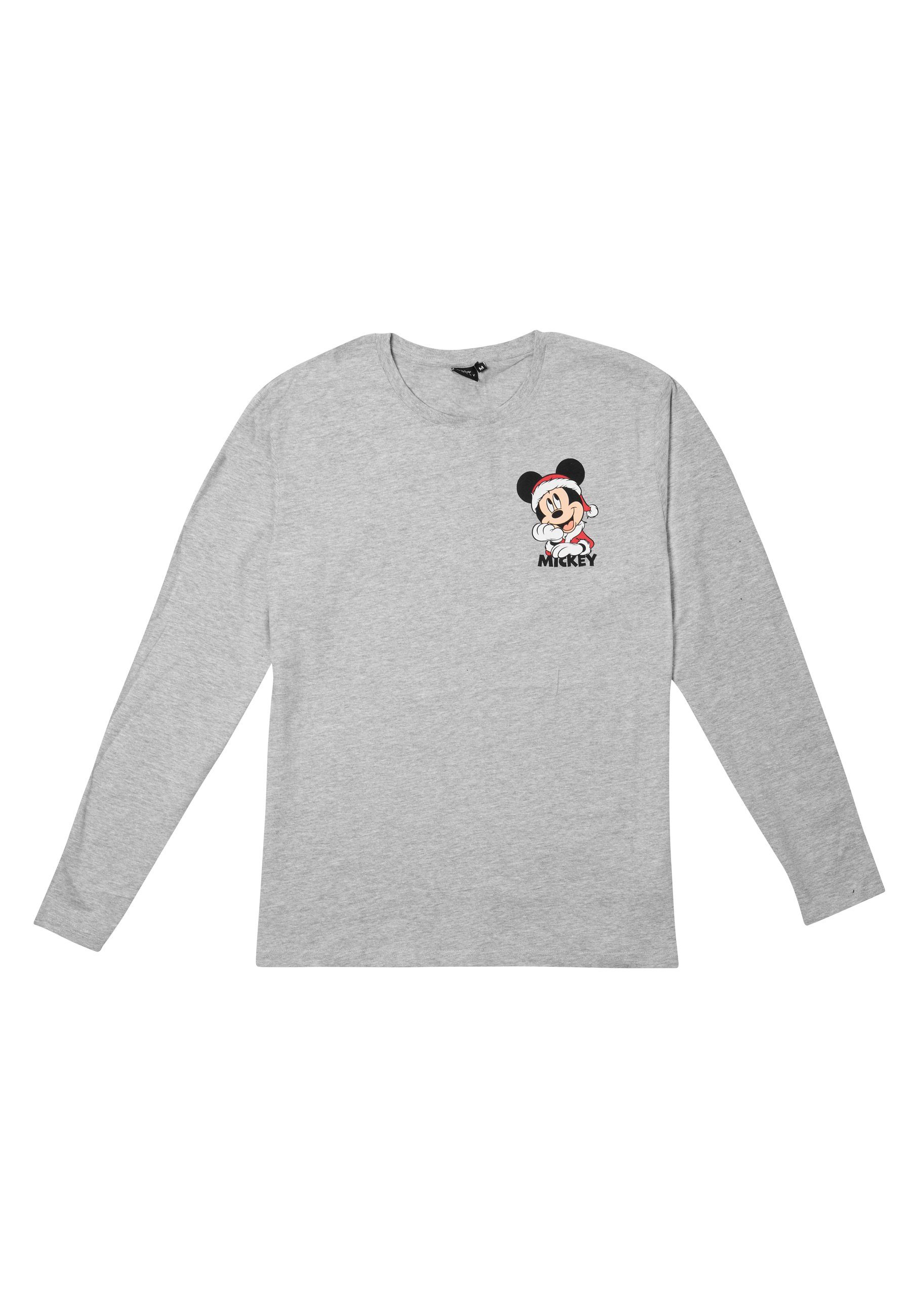 United Labels® Schlafanzug Disney Christmas Schlafanzug XMAS Mouse Herren Mickey Langarm