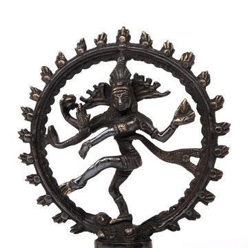bodhi Dekofigur Nataraj Statue, Messing ca. 23 cm, schwarz