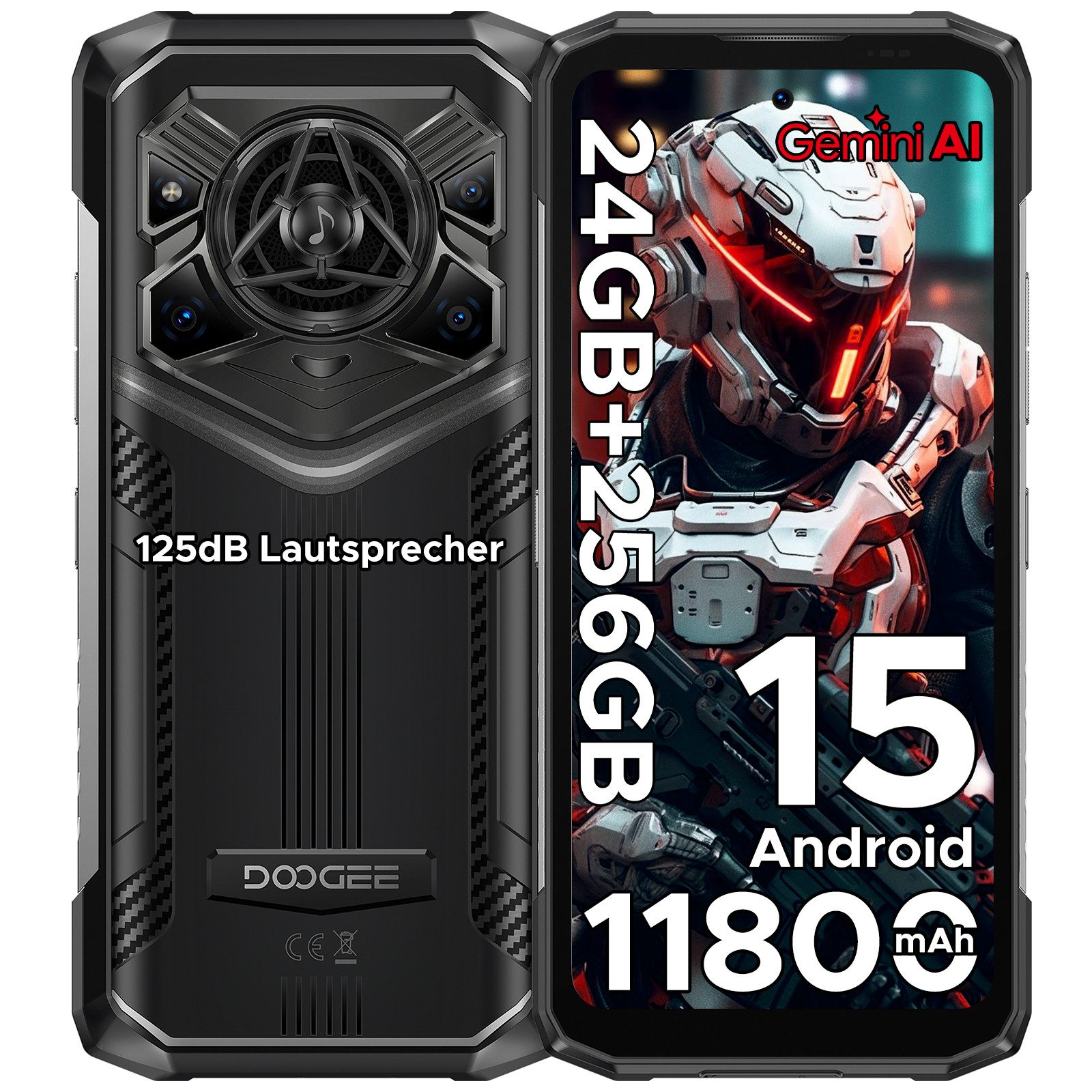 DOOGEE BLADE20PRO 6GB RAM +256GB ROM,50MP AI-Hauptkamera,11800mAh Smartphone (6.6 Zoll, 256 GB Speicherplatz, 50 MP Kamera, 20M Nachtsichtkamera,125-dB-HiFi-Lautsprecher)