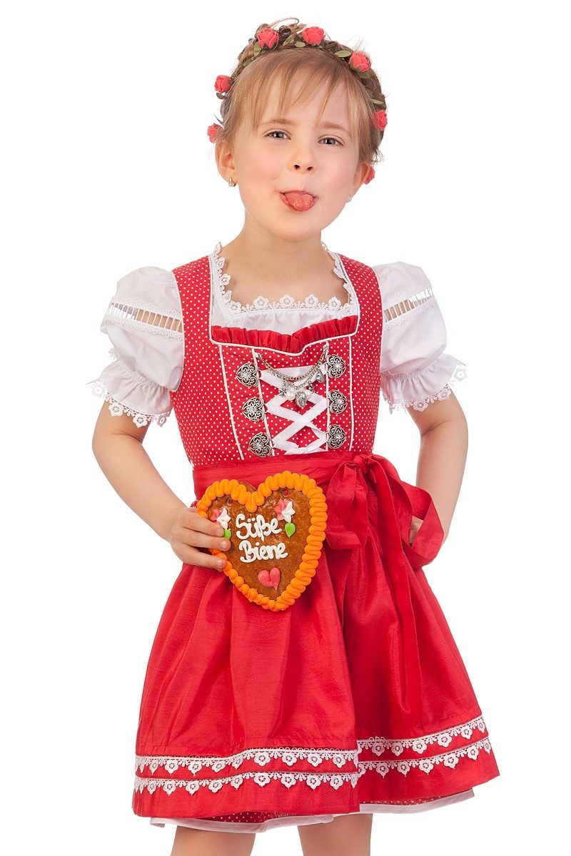 M.Stützle GmbH Dirndl Kinderdirndl 3tlg. - LORIETTA - rot