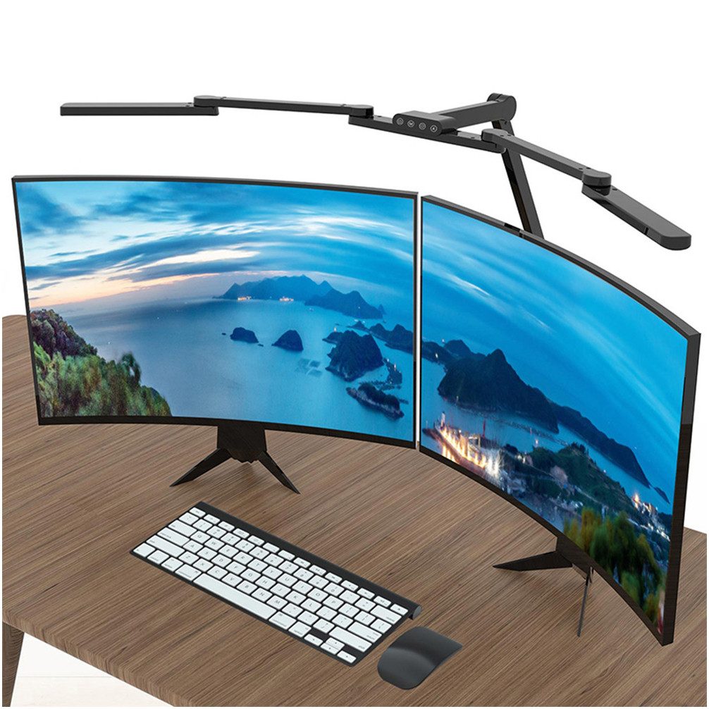 Sunicol LED Schreibtischlampe 105cm Schreibtischlampe,24W,mit Klemme,Transf günstig online kaufen