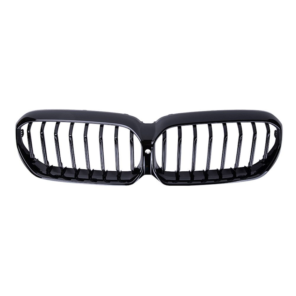 LLCTOOLS Kfz-Schmutzfänger Für BMW 5ER G30 G31 LCI SPORT KÜHLERGRILL GLANZ SCHWARZ GRILL, Front