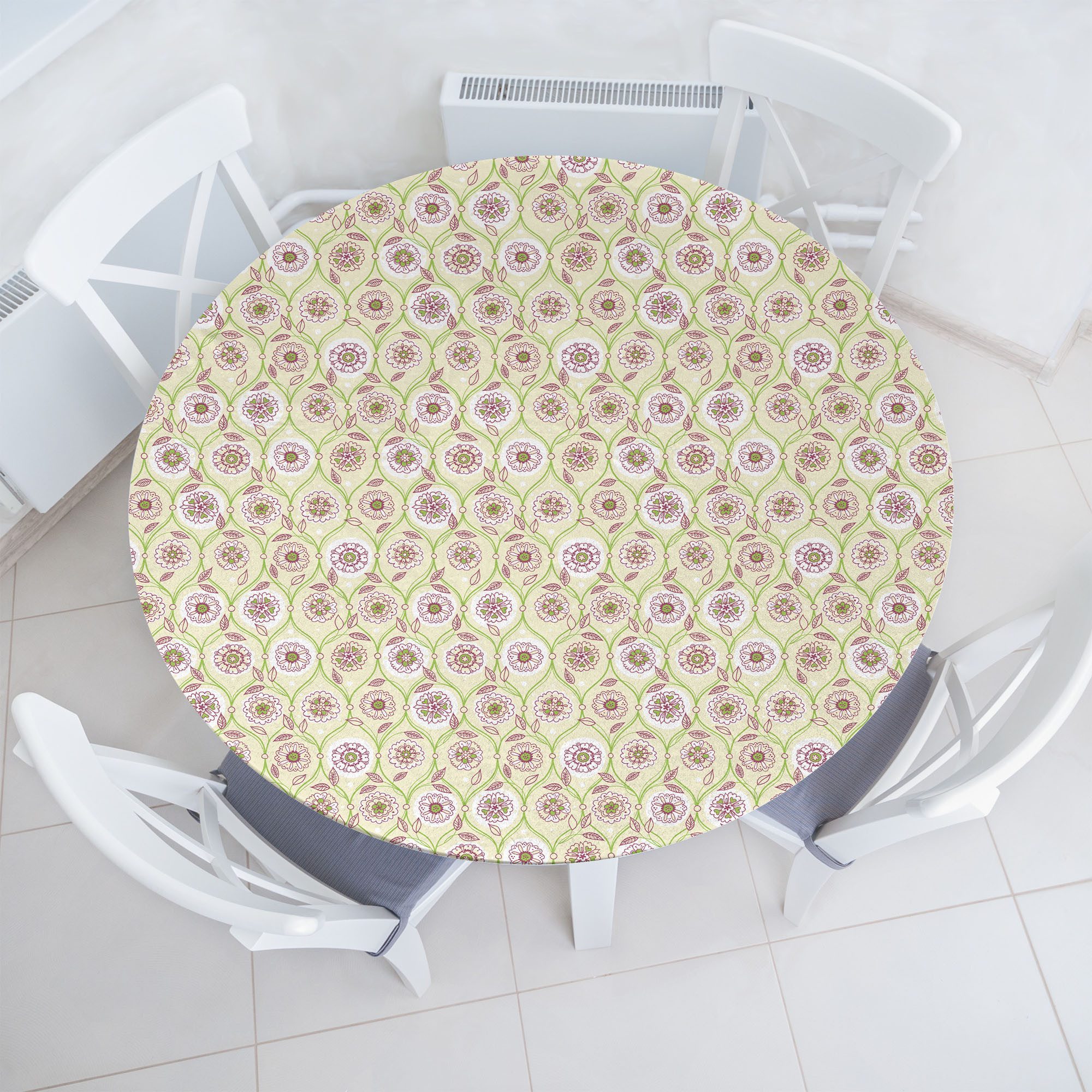 Tischdecke Rundum-elastische Stofftischdecke