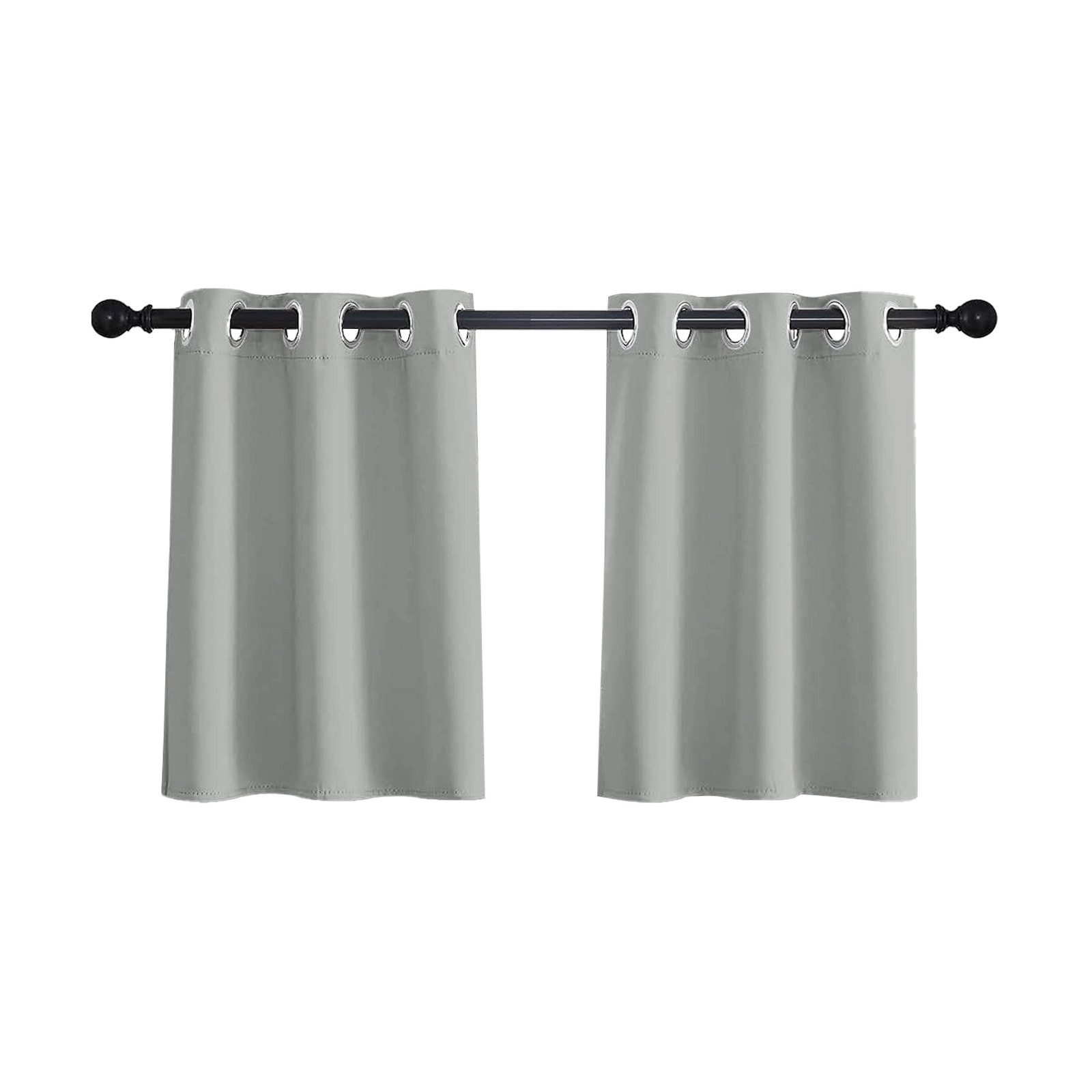 Qelus Scheibengardine Kurze Vorhänge Verdunkelungsvorhänge Blickdicht Gardi günstig online kaufen