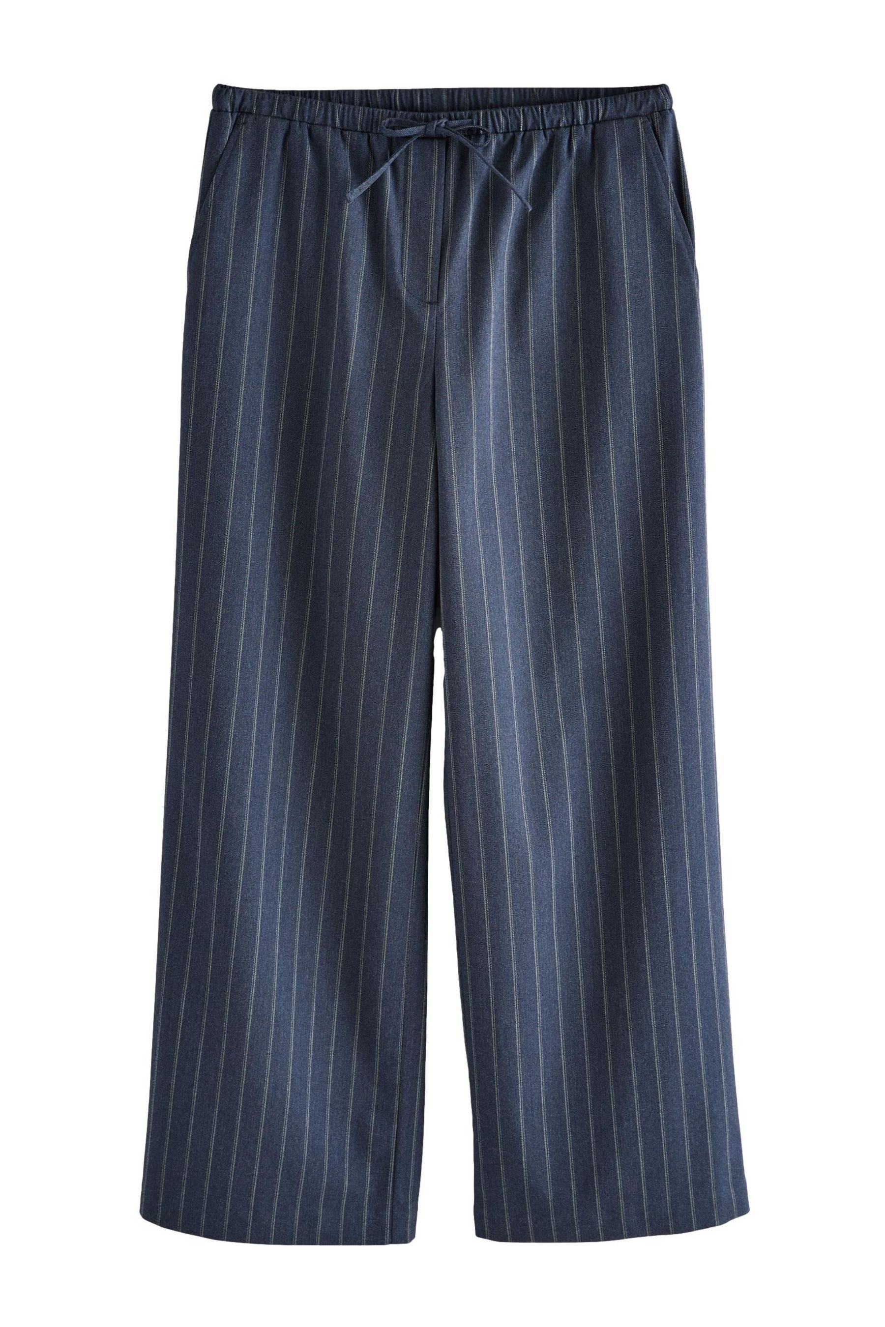 Palazzohose Schlupfhose mit weitem Bein und Bindeband – Petite