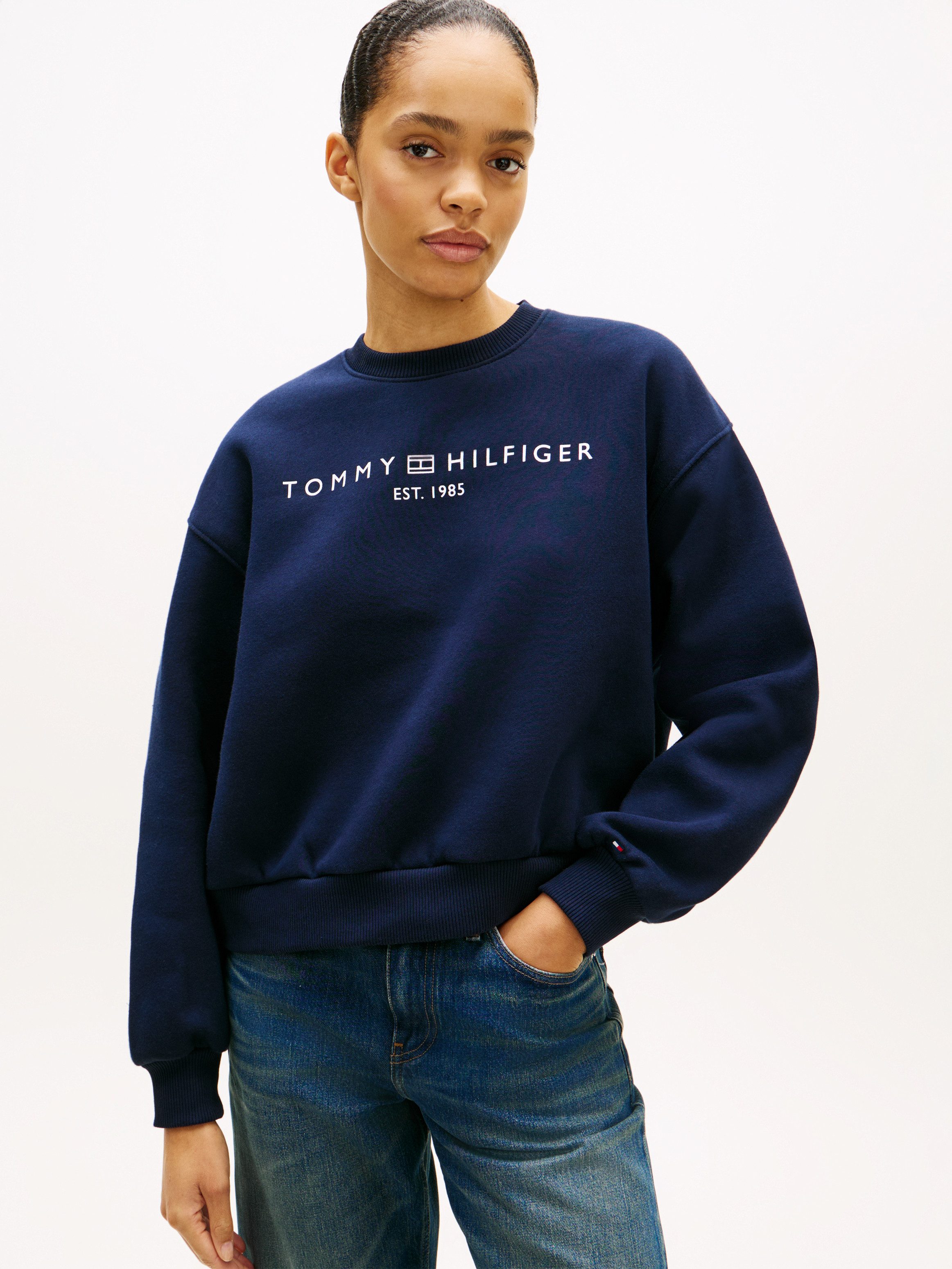 Tommy Hilfiger Sweatshirt CORP LOGO MDRN SWTSRT Baumwollmischung