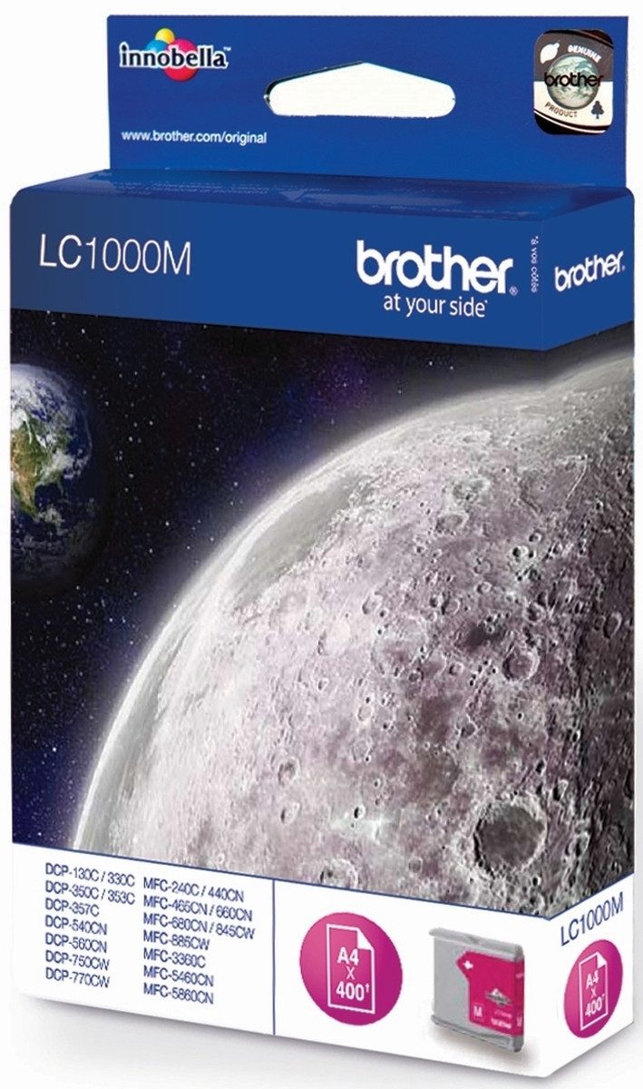 Tintenpatrone Brother LC1000M rot Nachfülltinte