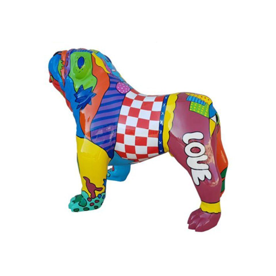 Neu Design Statuen Hund aus Figur JVmoebel 72x90 Skulptur Garten cm Dekoration Kunststoff Skulptur