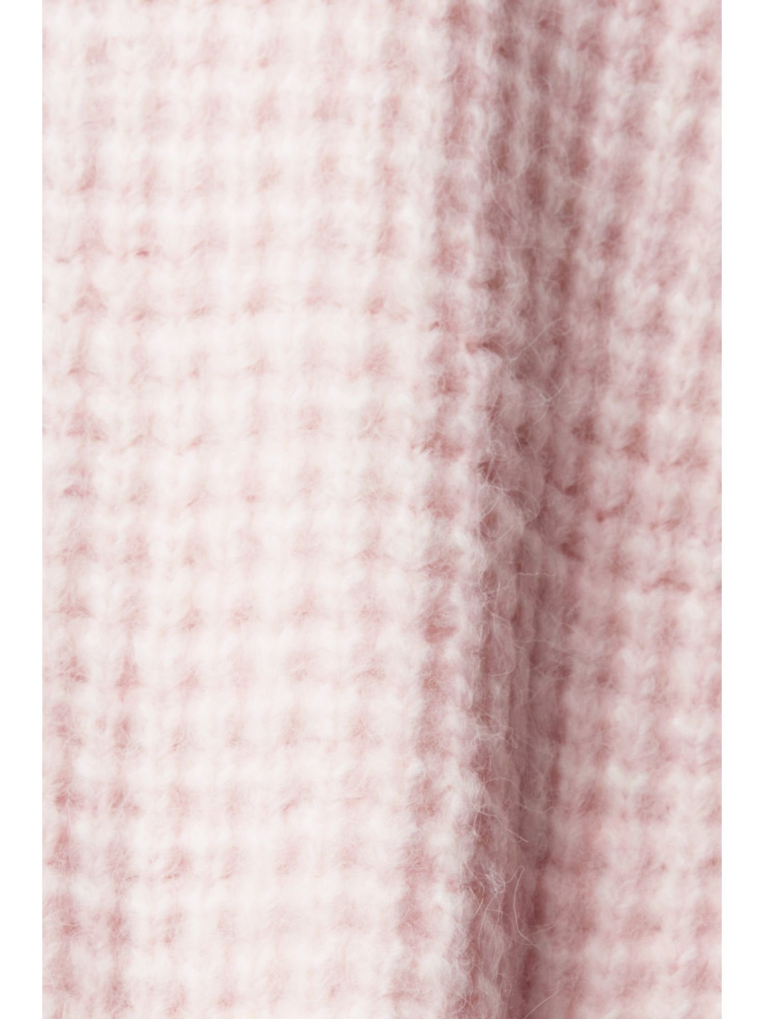 Rollkragenpullover PASTEL Esprit PINK Chunky-Optik Turtleneck-Pullover Collection in