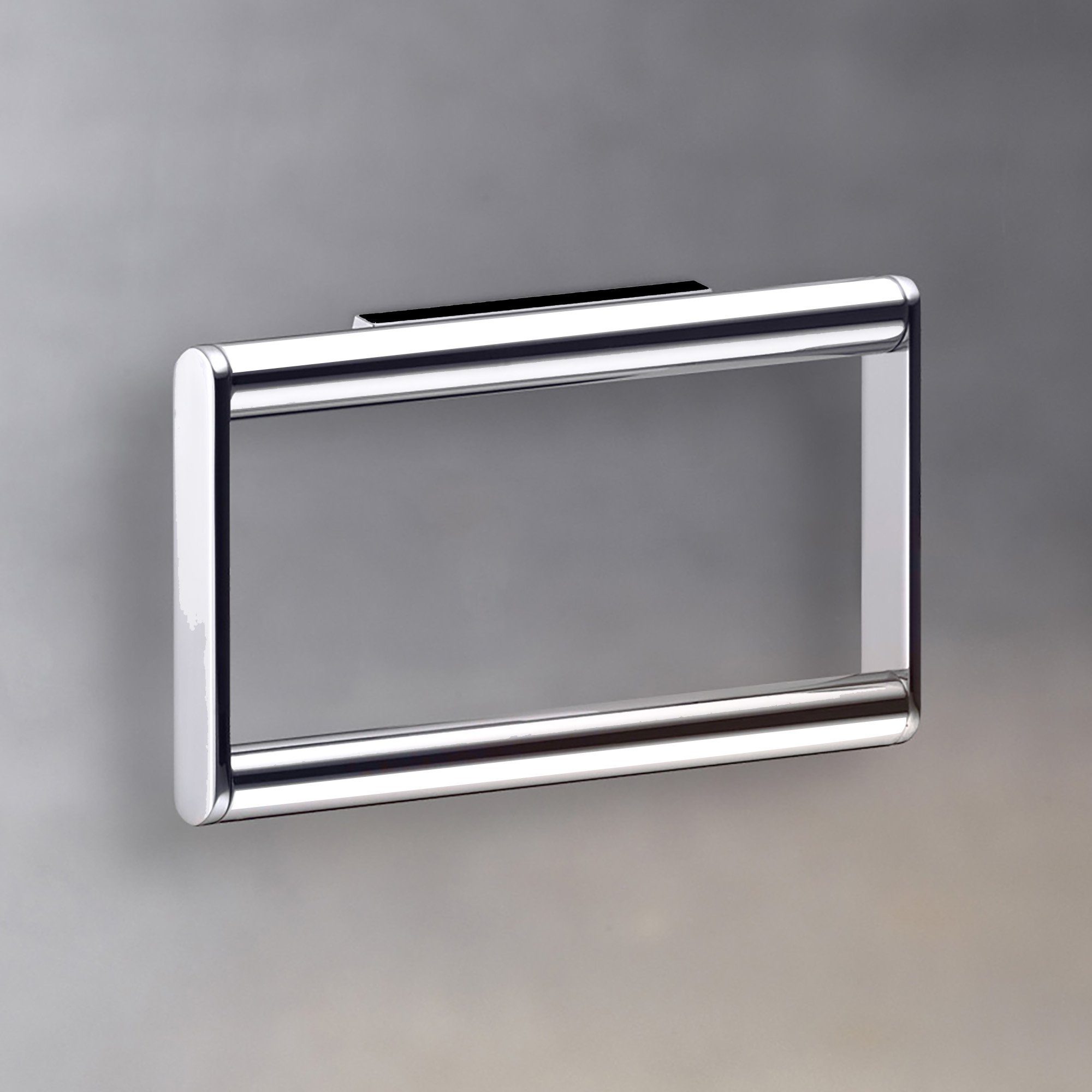 Keuco Handtuchring Plan, aus Metall, verchromt, 22,6cm, rund, für Badezimmer, Wandmontage