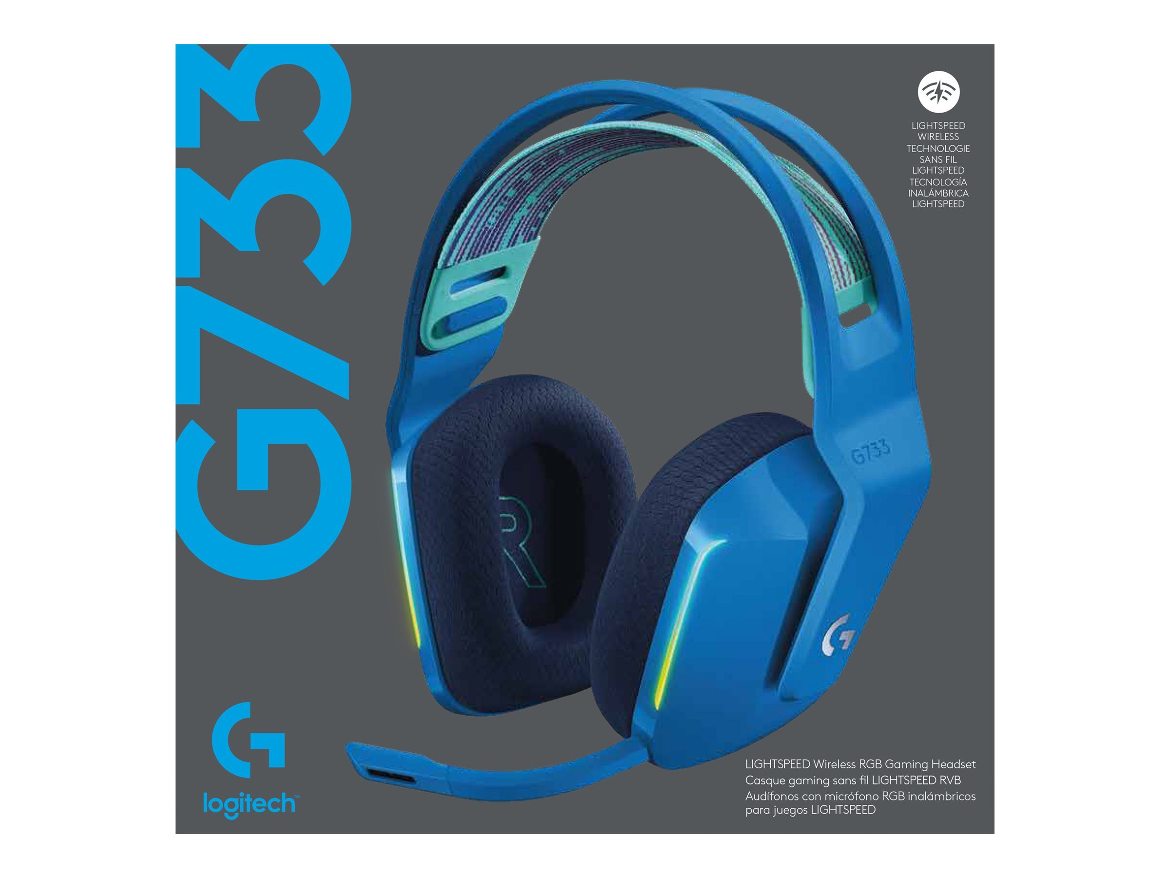 Logitech LOGITECH G733 LIGHTSPEED WL bu, 981-000943 Headset