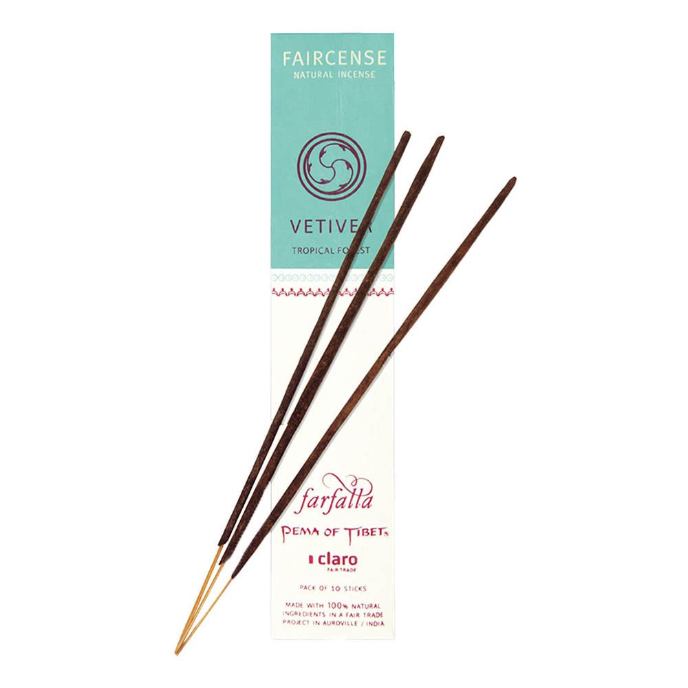 Farfalla Essentials AG Räucherstäbchen-Halter Räucherstäbchen - Vetiver 10Stk