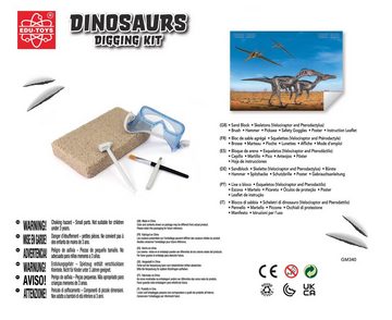 Edu-Toys Experimentierkasten Ausgrabungsset Doppelpack Dinosaurier 2in1, (Velociraptor+Pterdactylus-tlg)