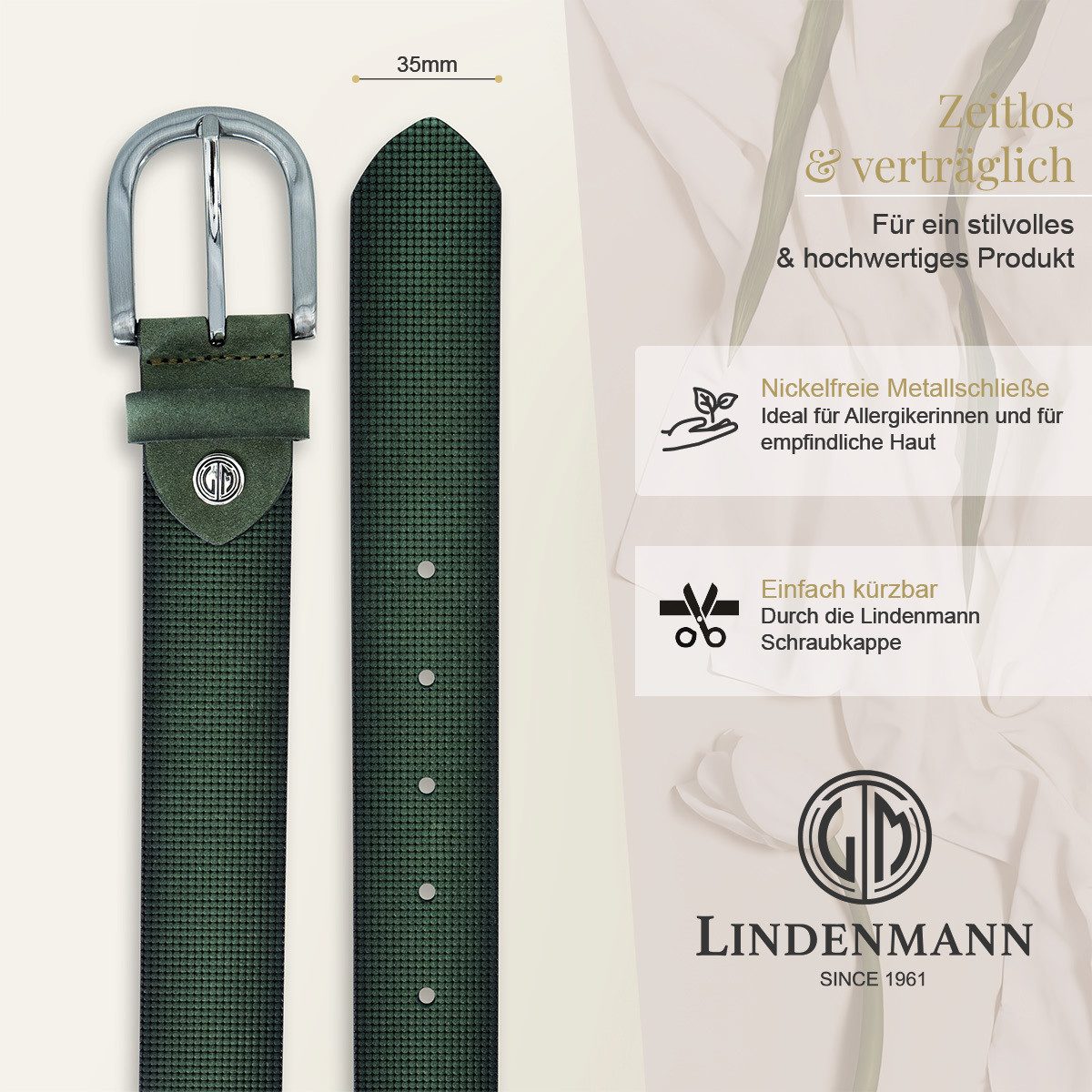 LINDENMANN Ledergürtel