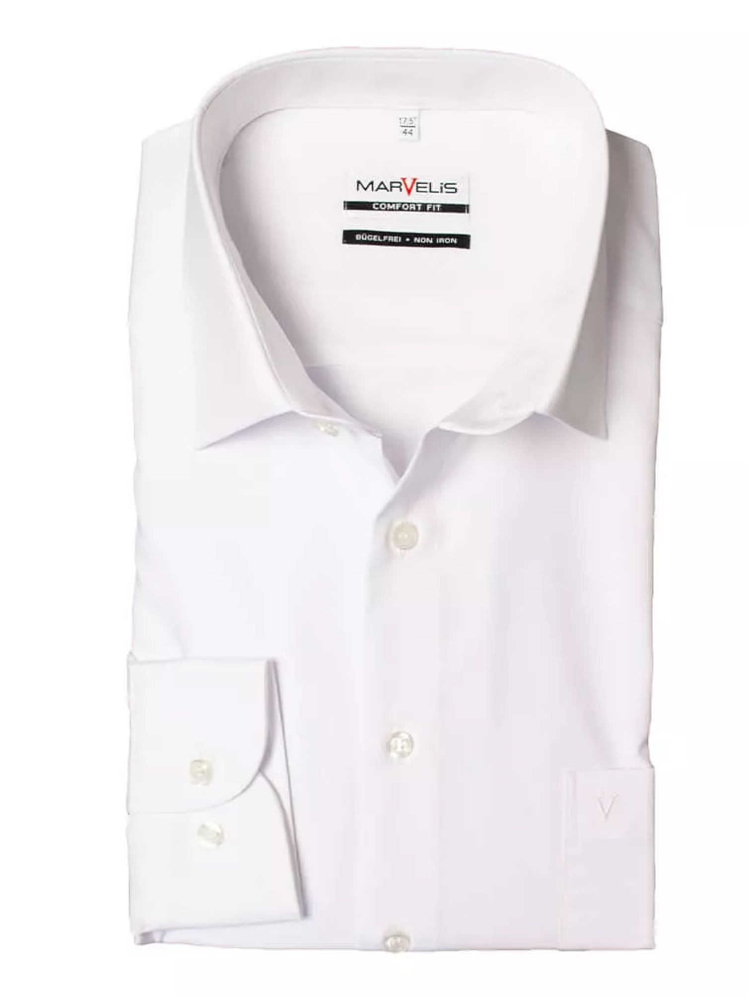 MARVELIS Langarmhemd Comfort Fit modern FitKent