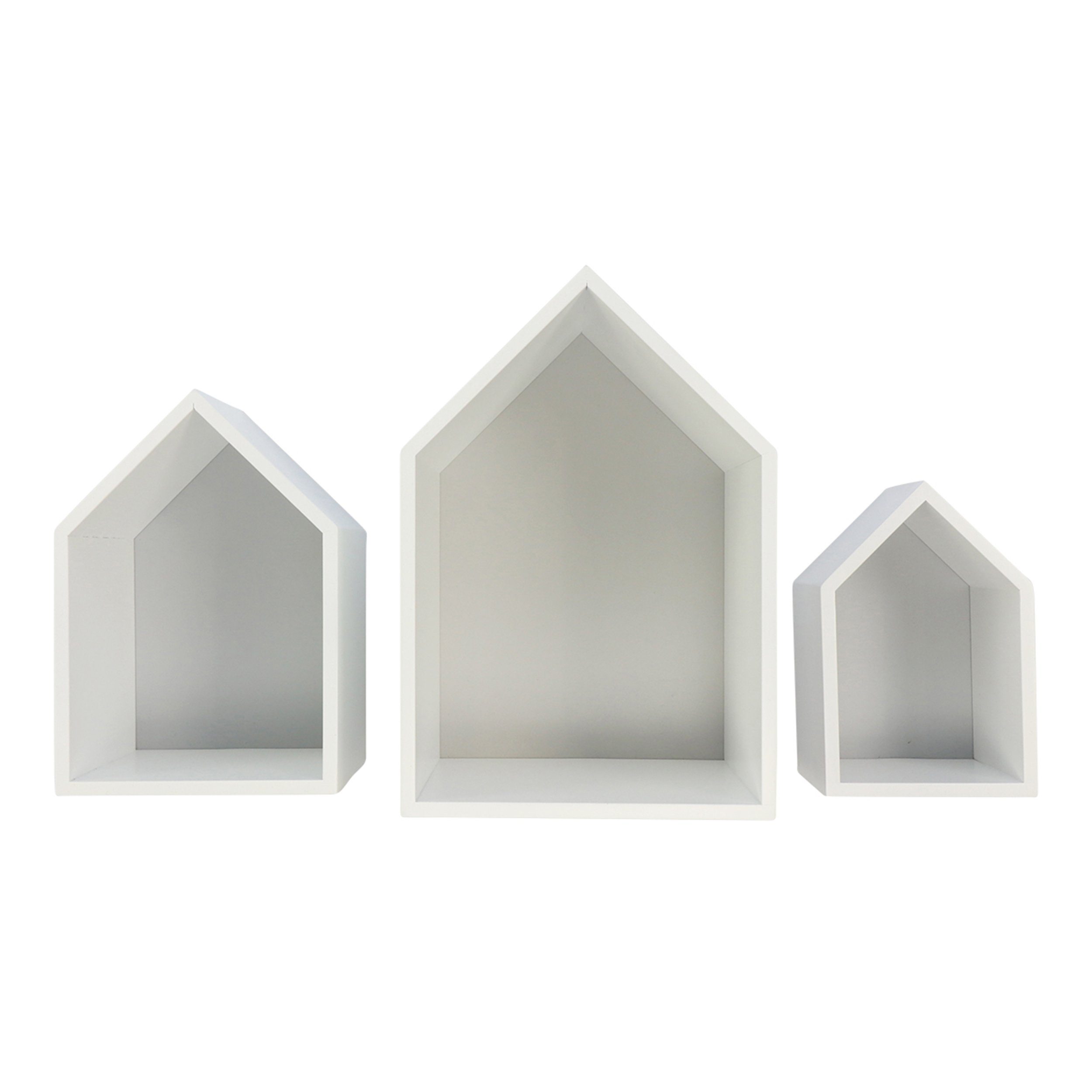 Regalelement Elise (3er-Set) im dekorativen Haus Design, Grau