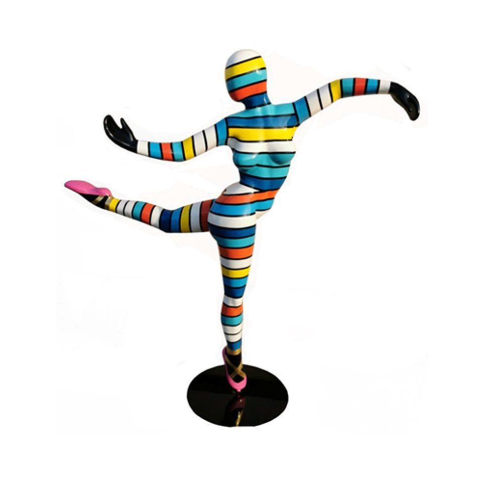 JVmoebel Dekoobjekt Figur Bunt Design PVC Dekoration Figuren Statuen Ballerina 150cm Deko