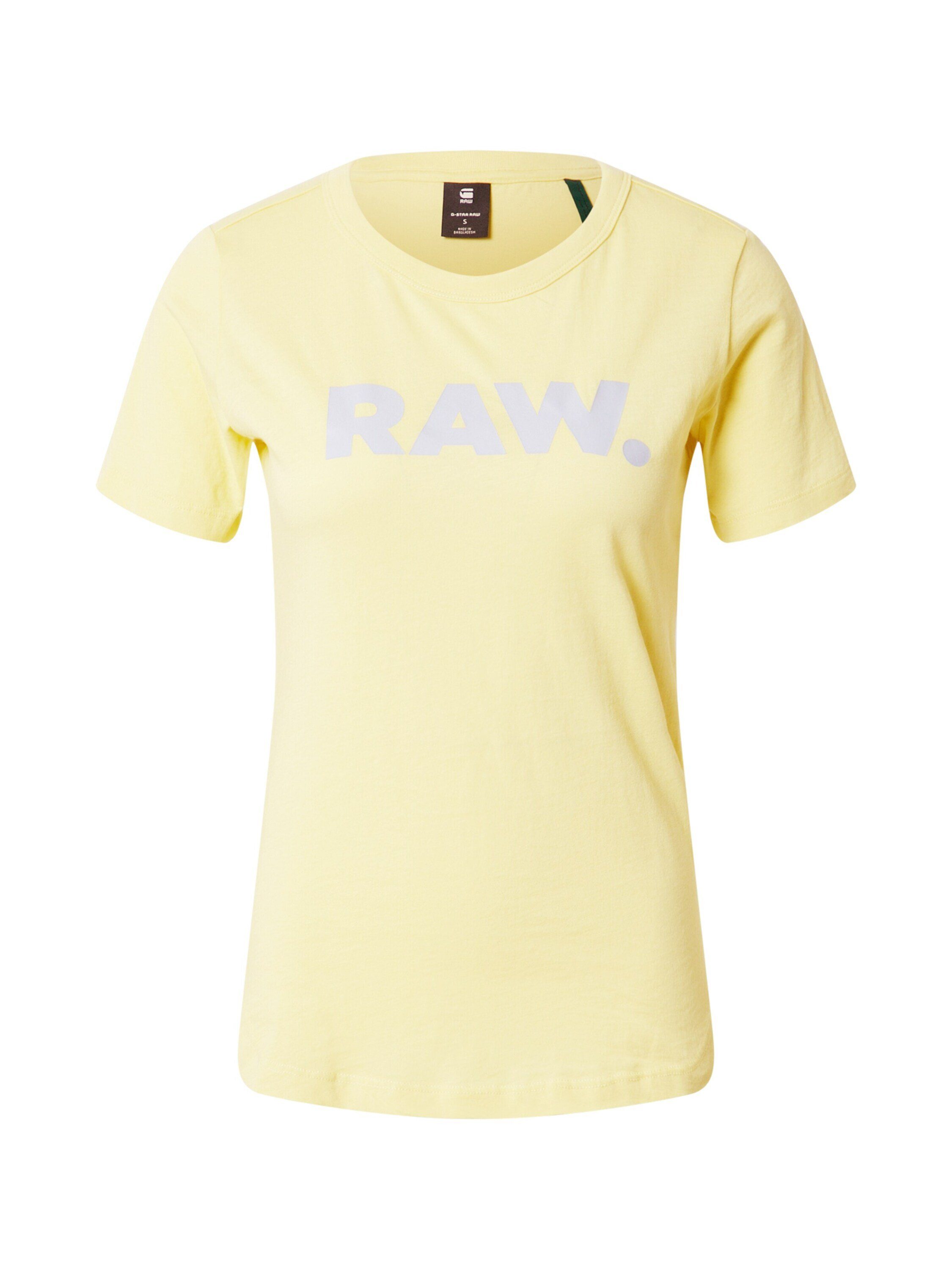 Plain/ohne Details T-Shirt (1-tlg) G-Star Lemonade RAW
