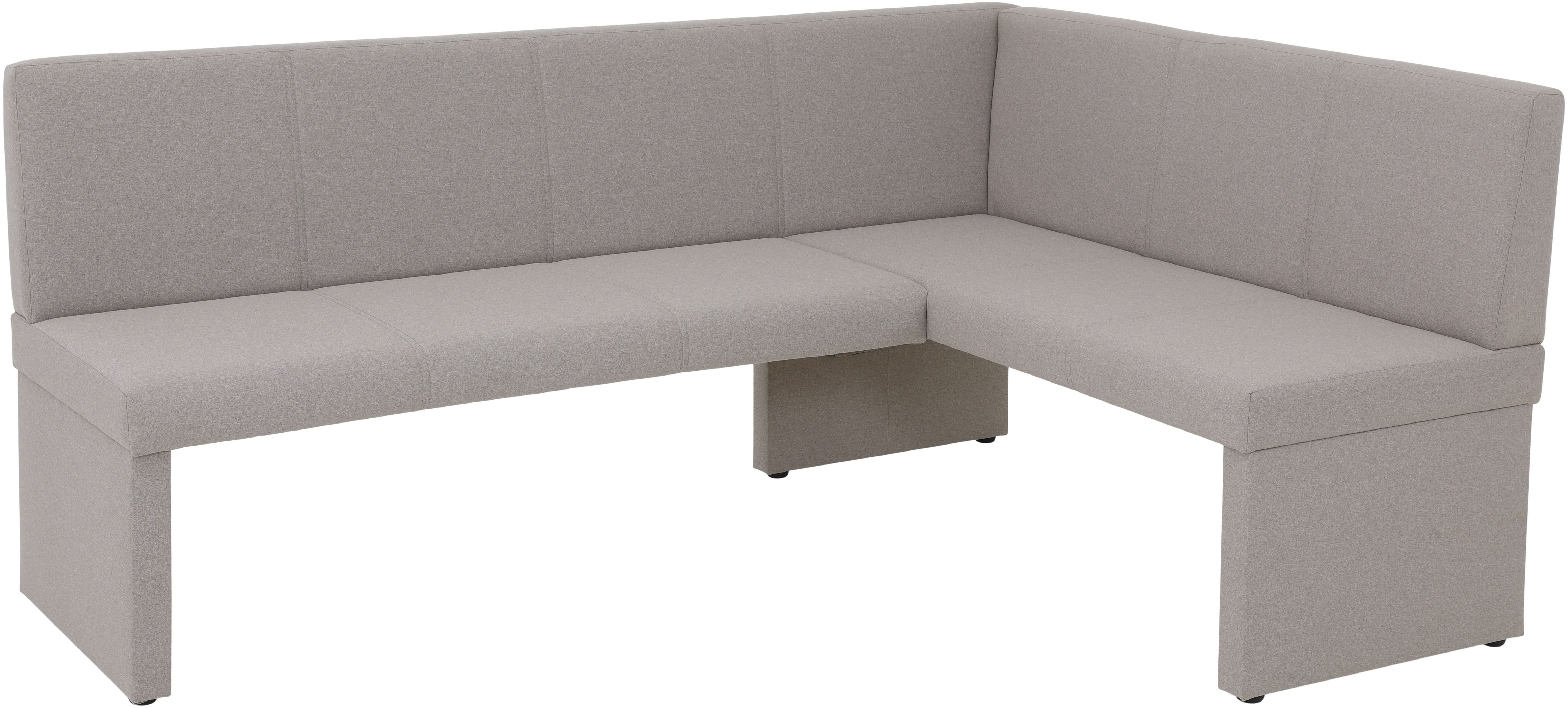 HELA Eckbank TURIN, Eckbank, Gestell aus Holz, gepolstert, in 2 Ausführungen, Webstoff